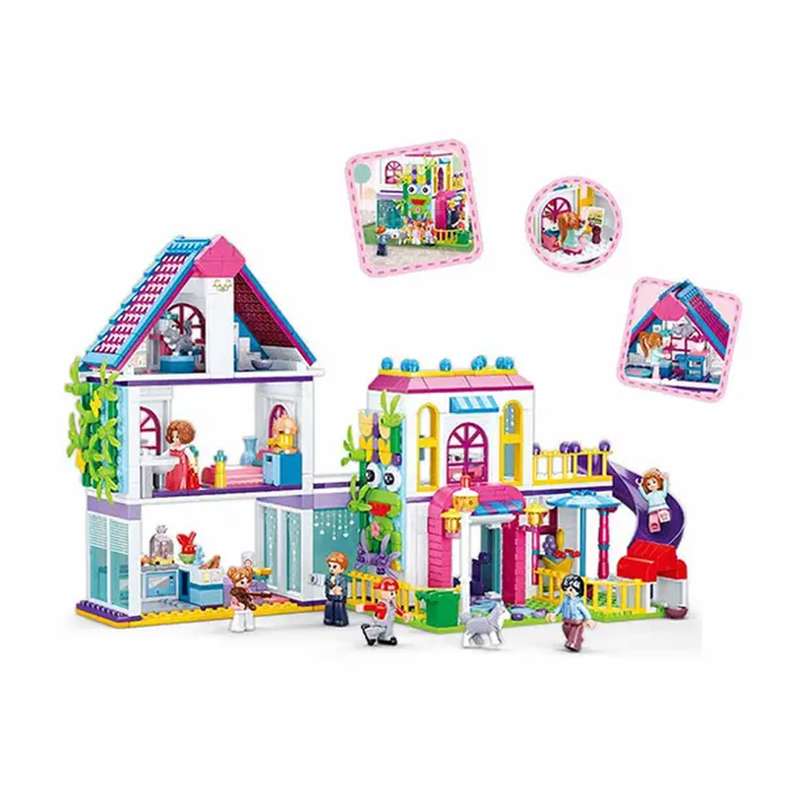 Set de construcție ”Vila de la țară”, 727 elem.