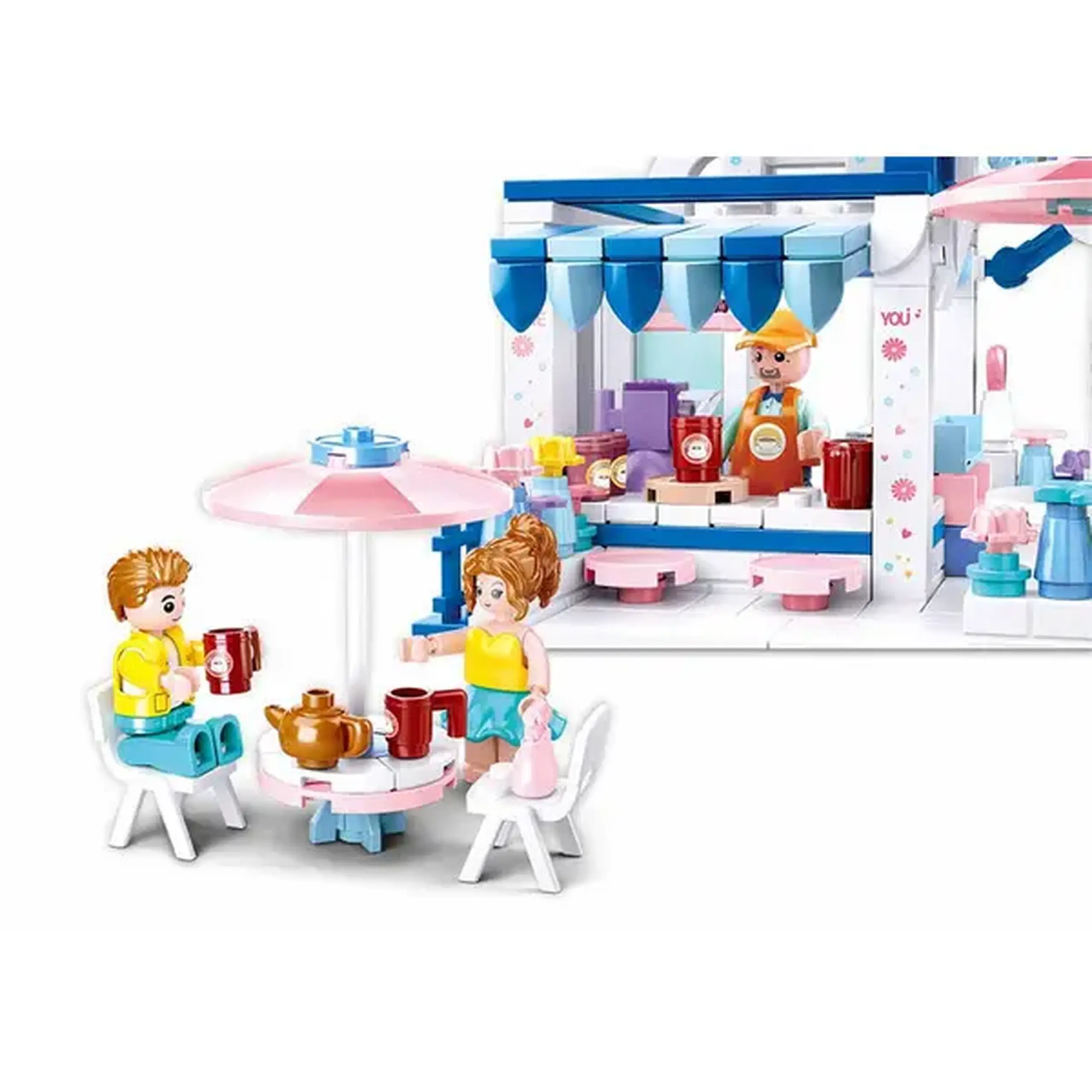 Set de construcție ”Cafenea”, 289 elem.