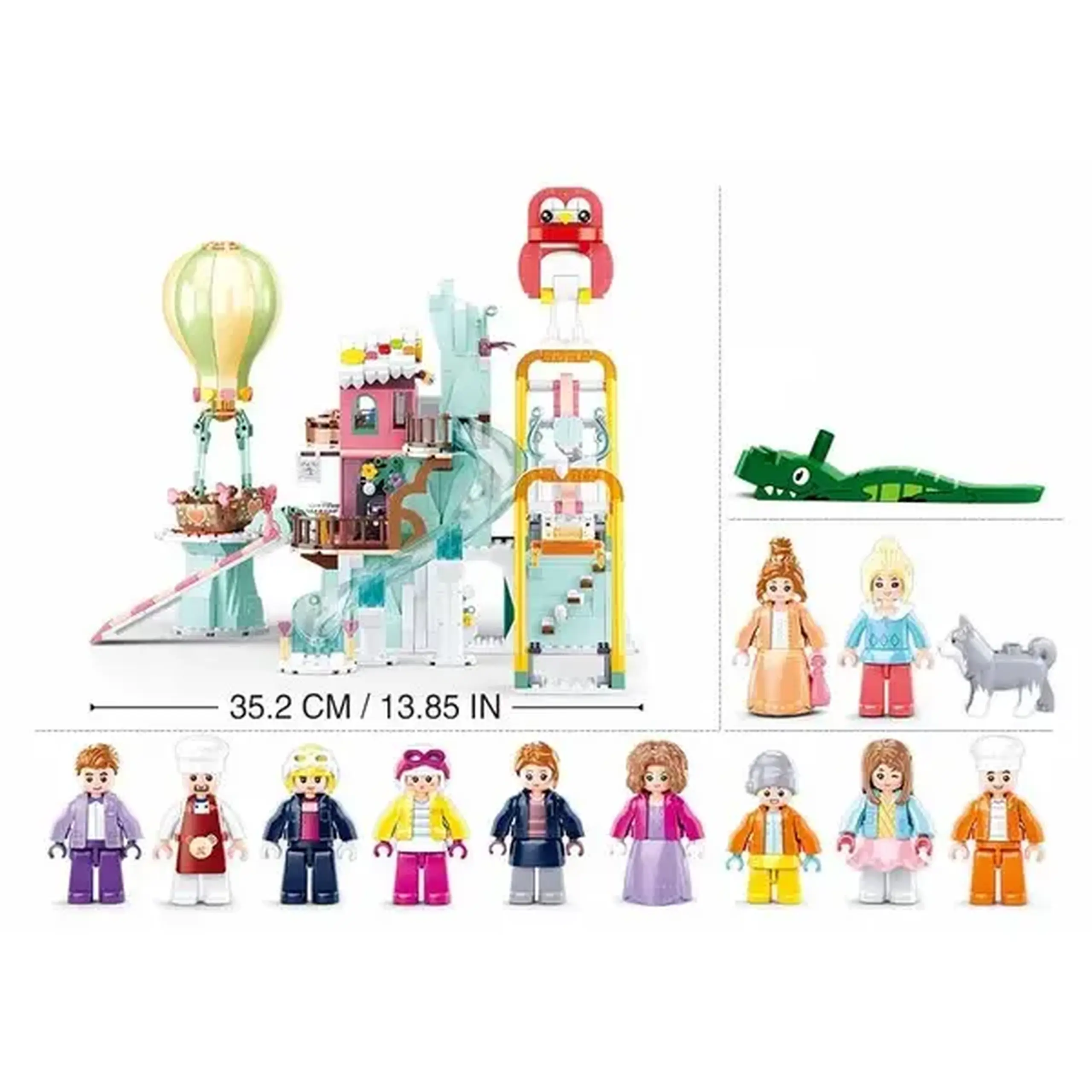 Set de construcție ”Vacanța la stațiune de ski”, 1065 elem.
