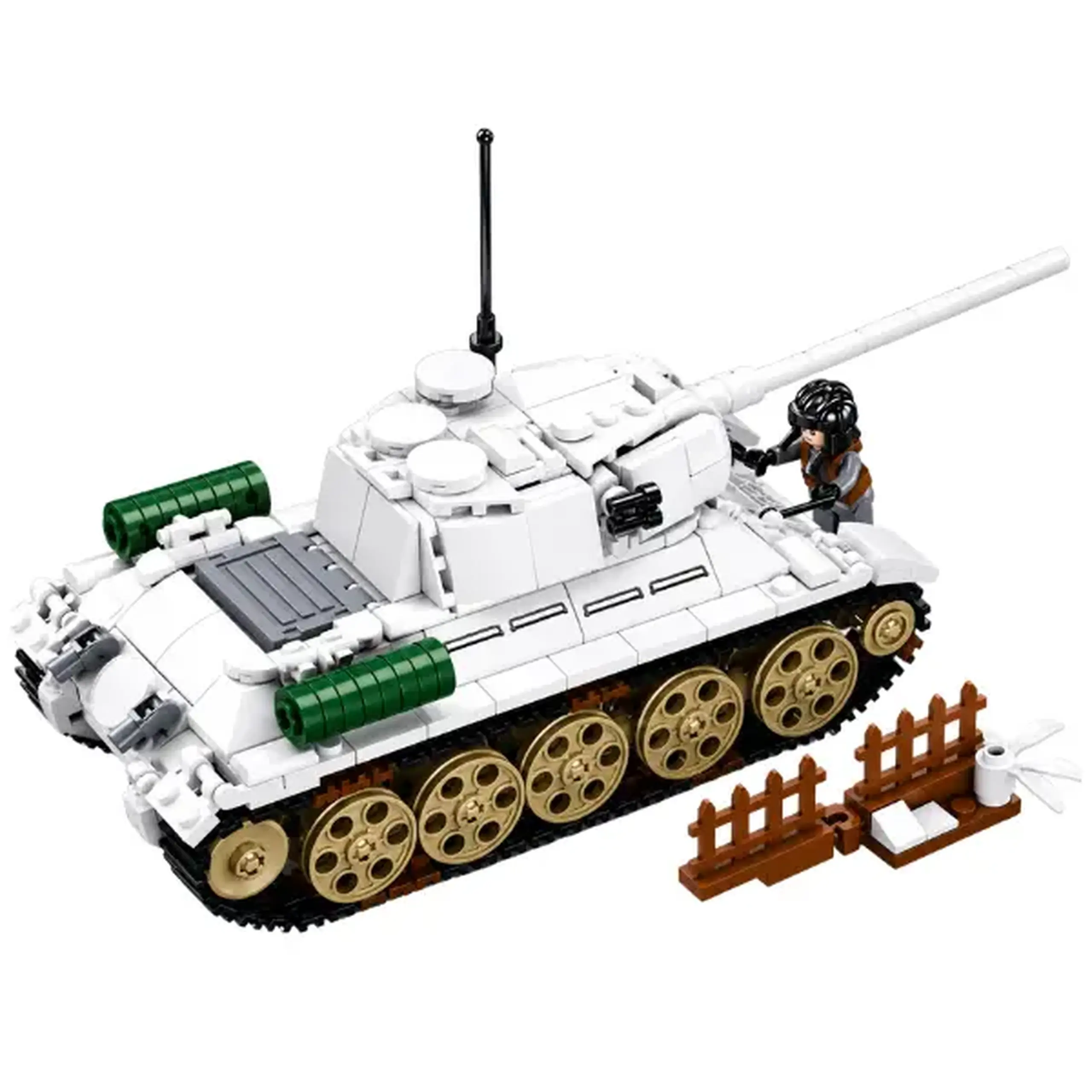 Set de construcție ”Tancul T-34/85 din bătălia de la Budapesta”, 518 elem.