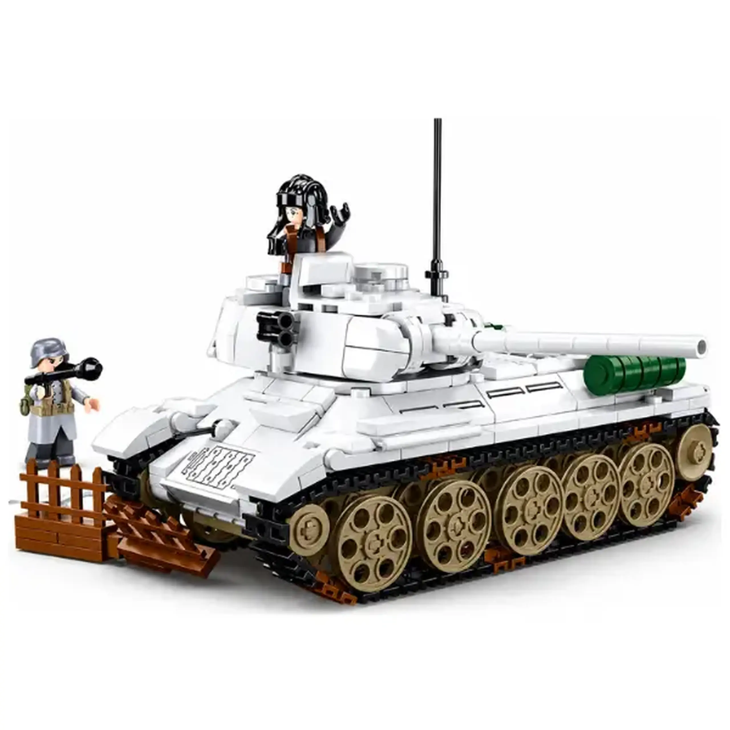 Set de construcție ”Tancul T-34/85 din bătălia de la Budapesta”, 518 elem.