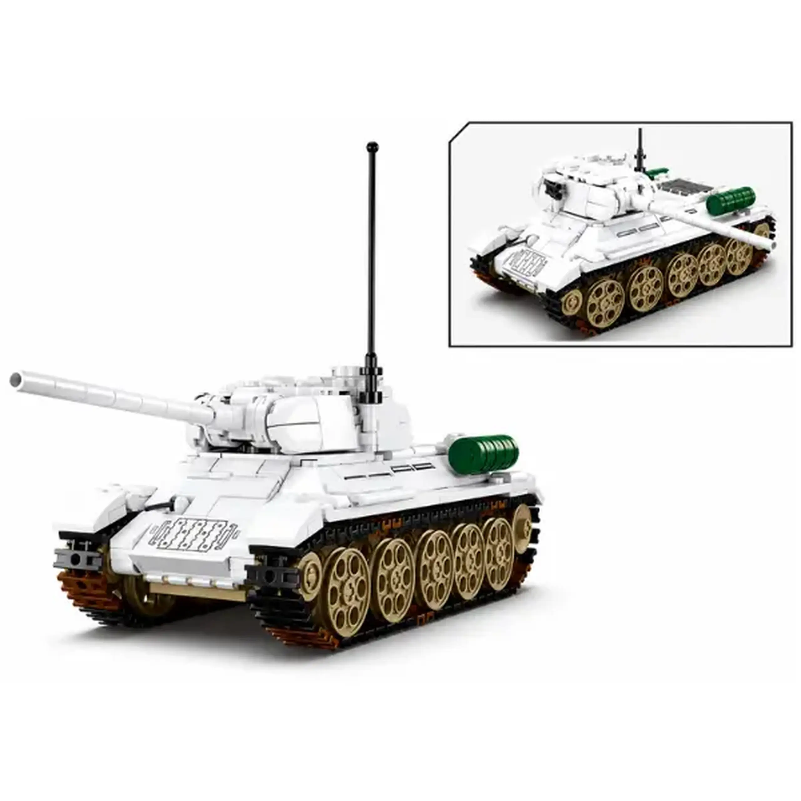 Set de construcție ”Tancul T-34/85 din bătălia de la Budapesta”, 518 elem.
