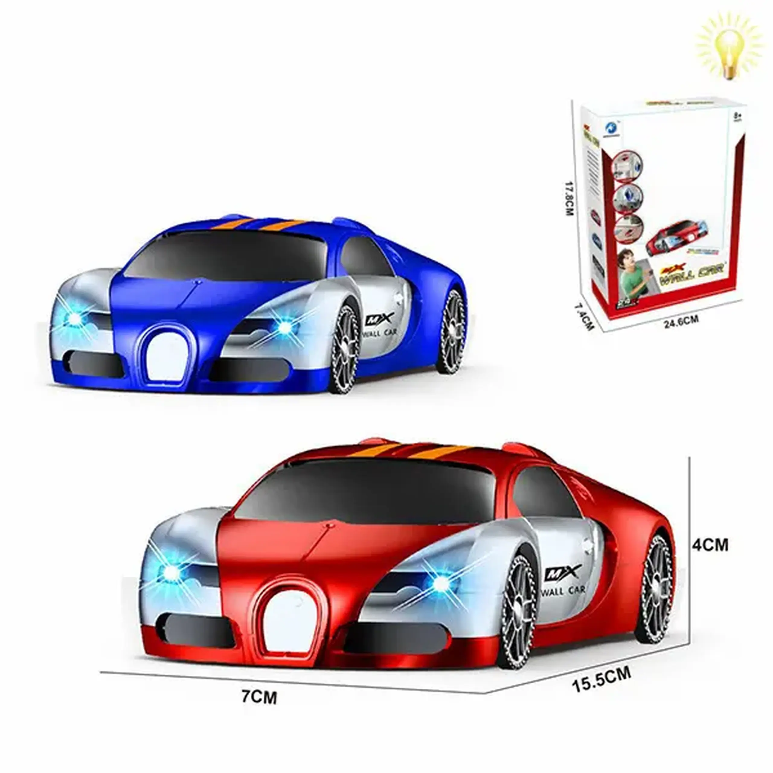 Mașină Radio-Control Wall Car (lumina)