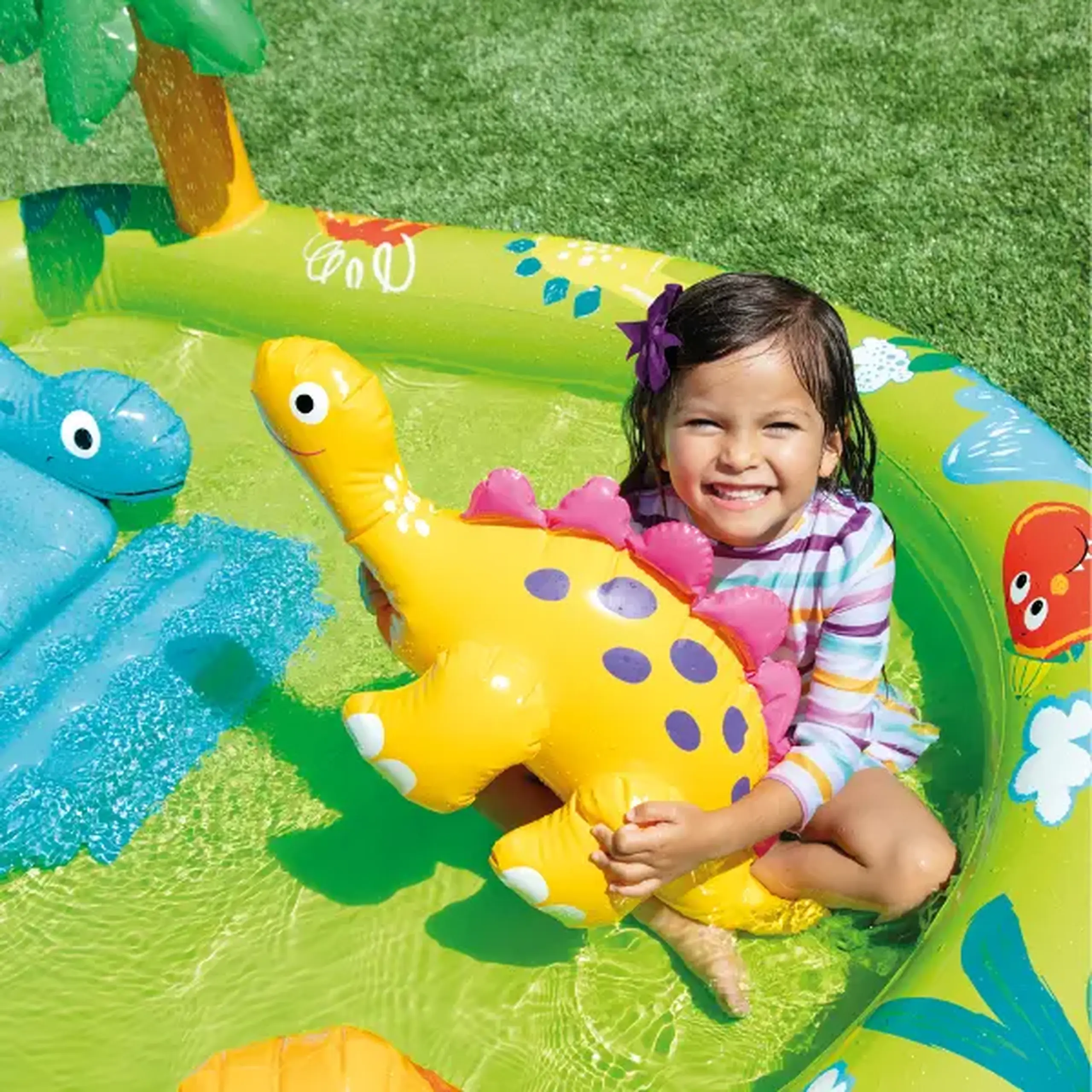 INTEX Centrul de joacă gonflabil “Micul Dino" 191x152x58 cm, 143 L, până la 54 kg, 2+