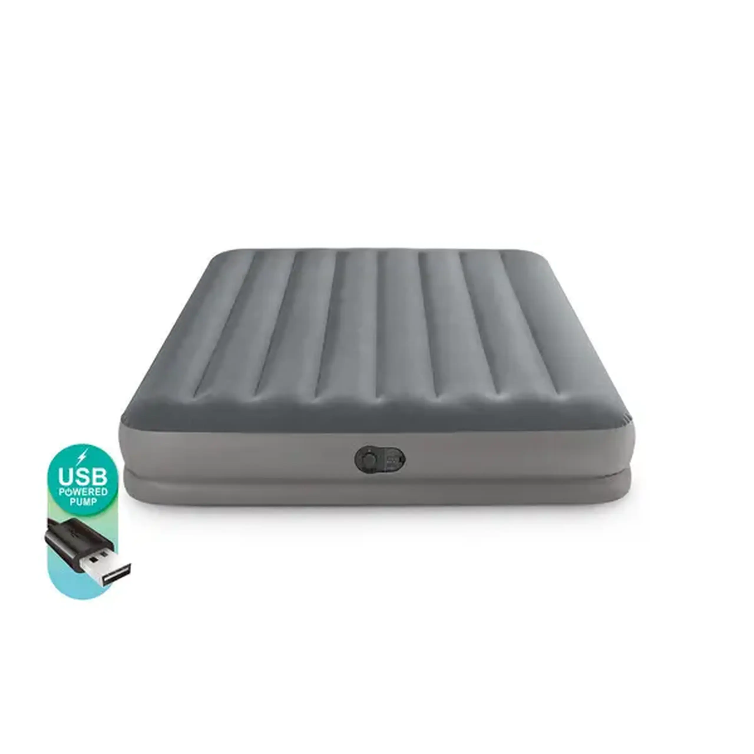 INTEX Saltea "Velur Prestige" 152x203x30cm cu USB pompa FastFill