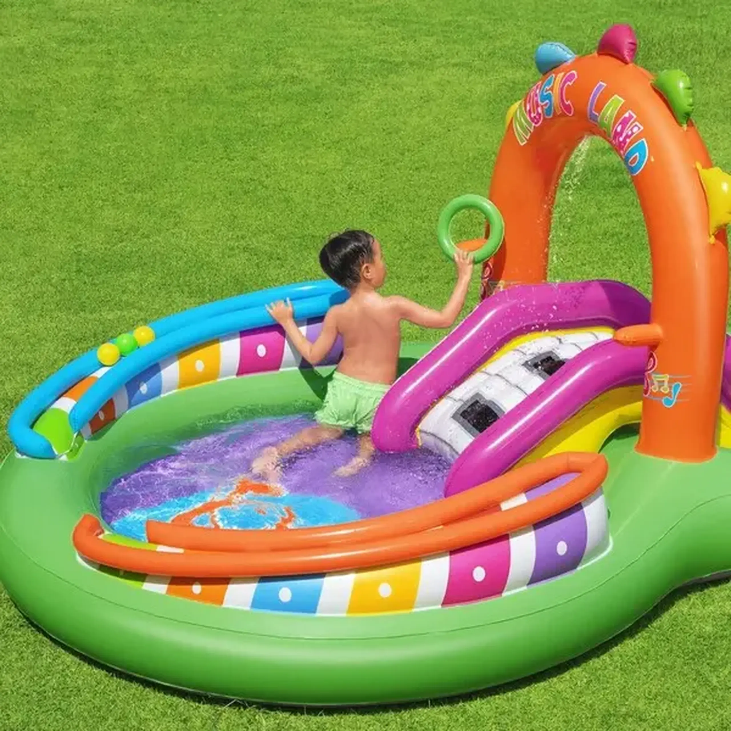Bestway Centrul de joc gonflabil Muzical, 295х190х137cm, 349L, 2+