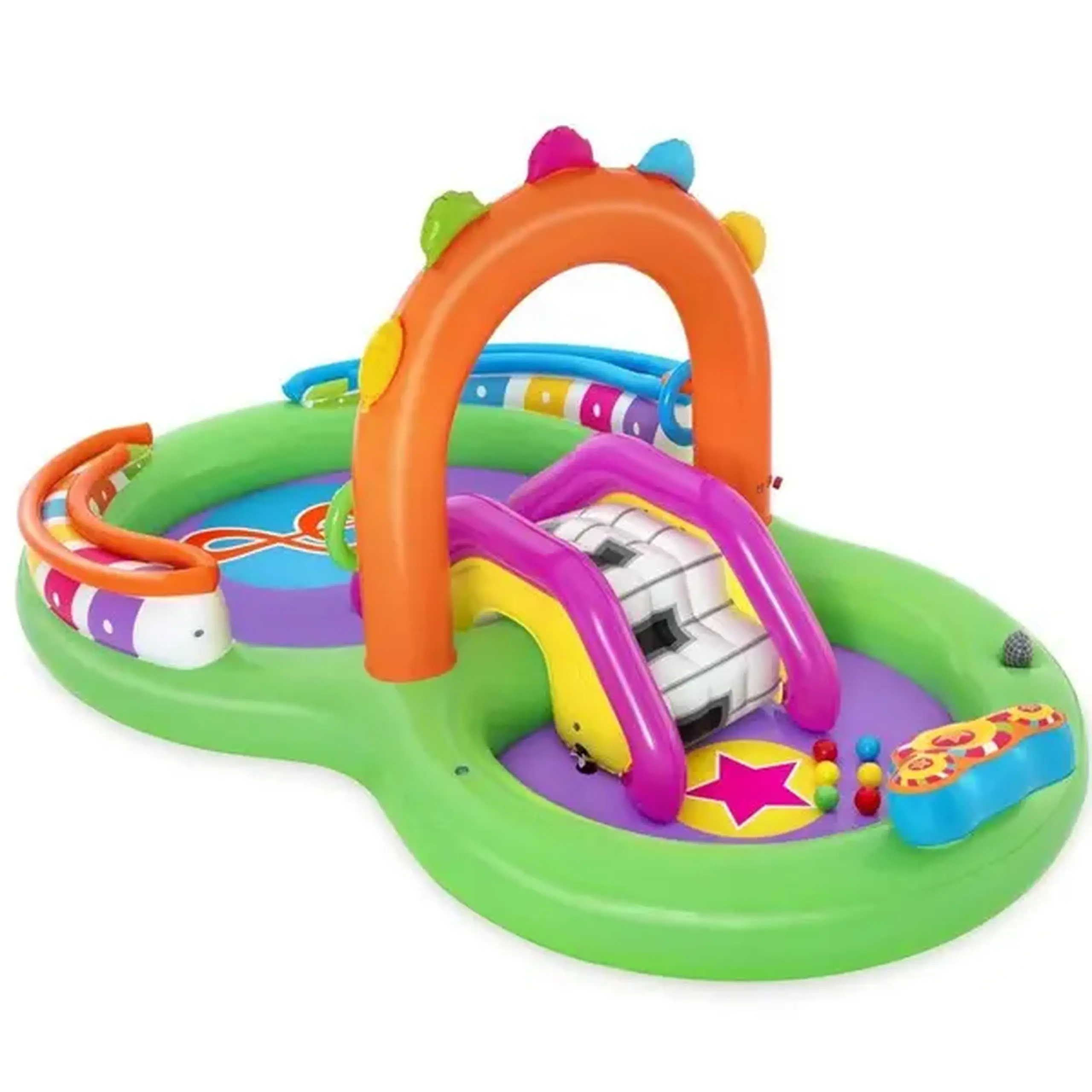Bestway Centrul de joc gonflabil Muzical, 295х190х137cm, 349L, 2+