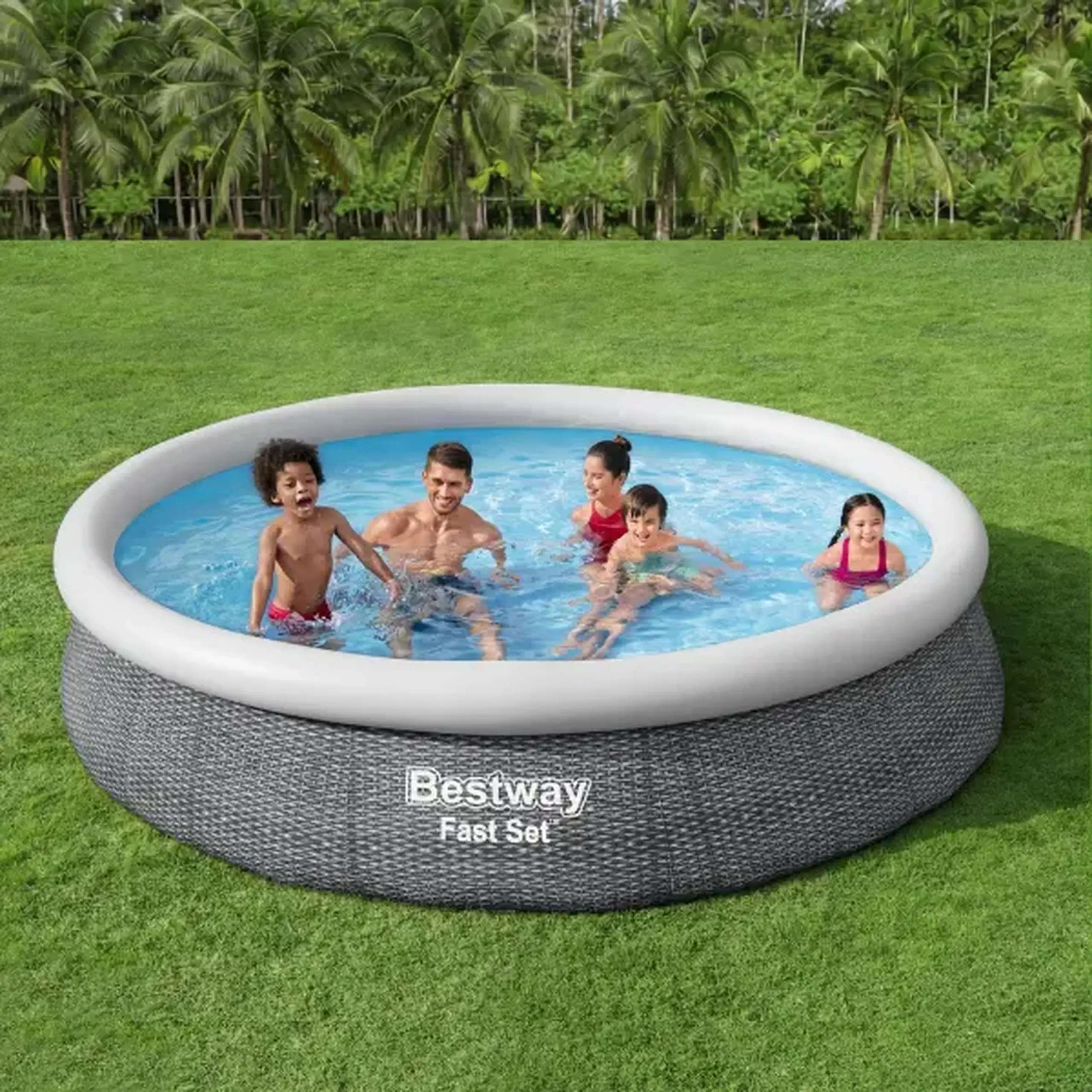 Bestway Piscină gonflabilă Fast Set 366х76 cm, 5377 L