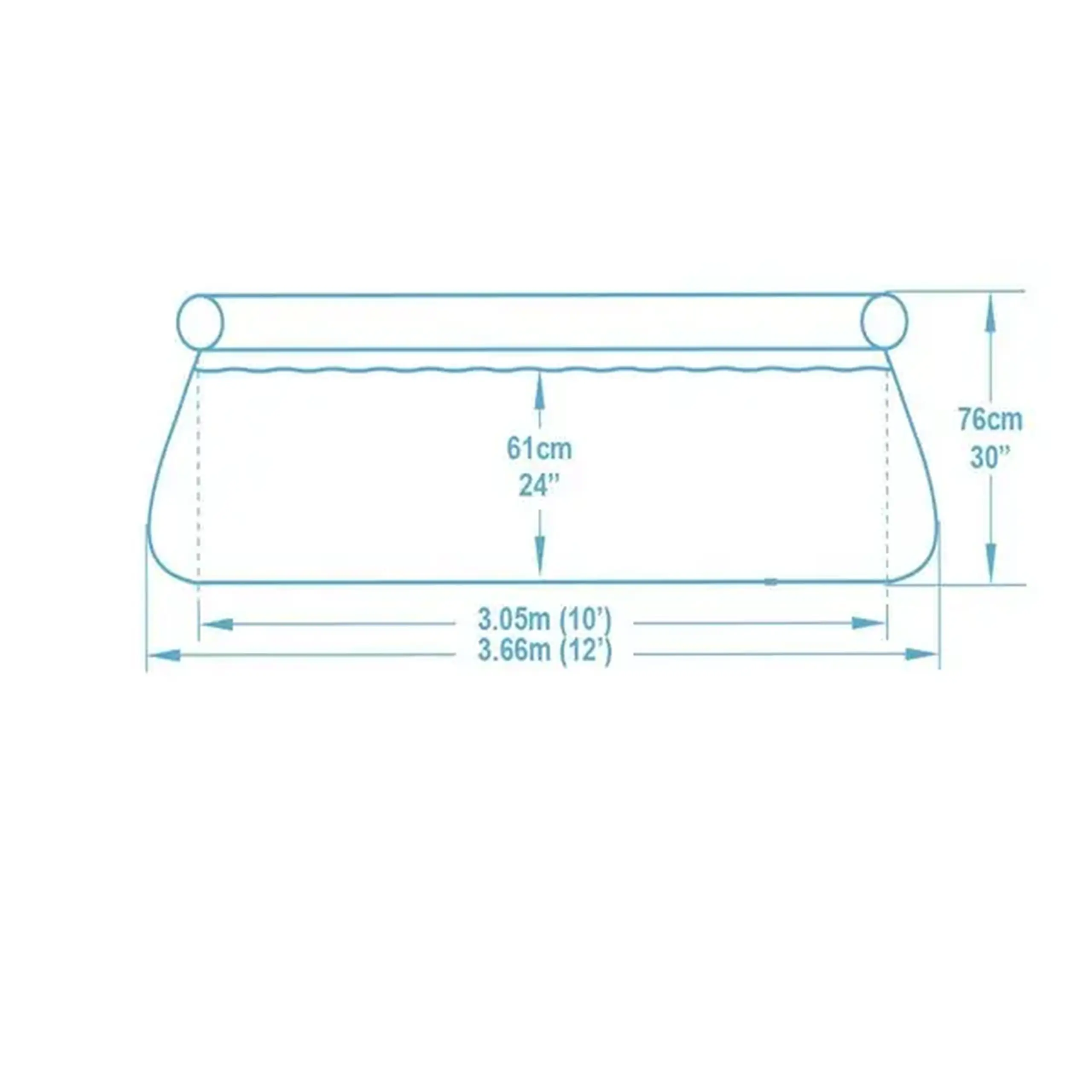 Bestway Piscină gonflabilă Fast Set 366х76 cm, 5377 L