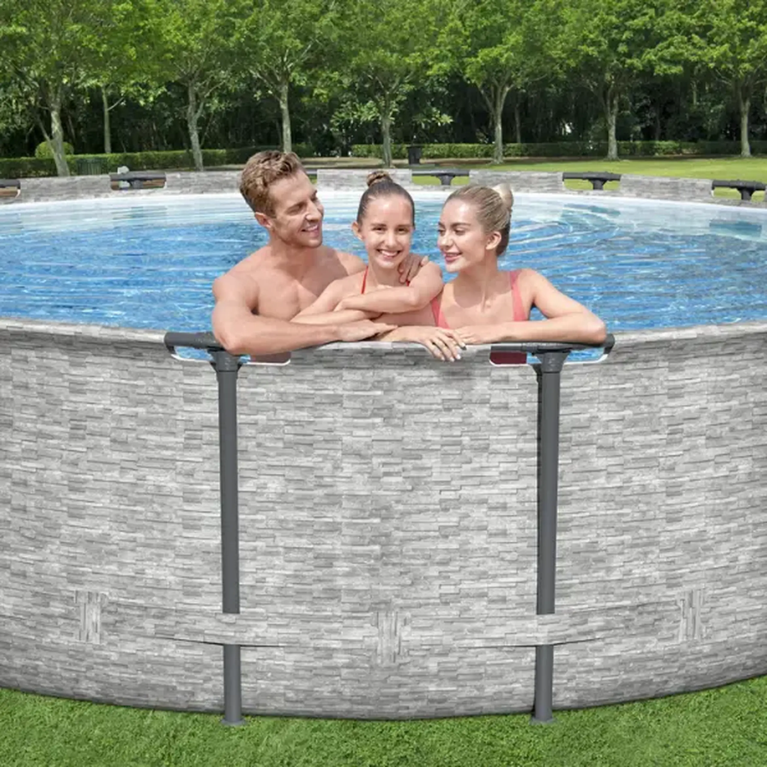 Bestway Piscină STEEL PRO MAX Round 549х122 cm, 23062 L, cadru metalic