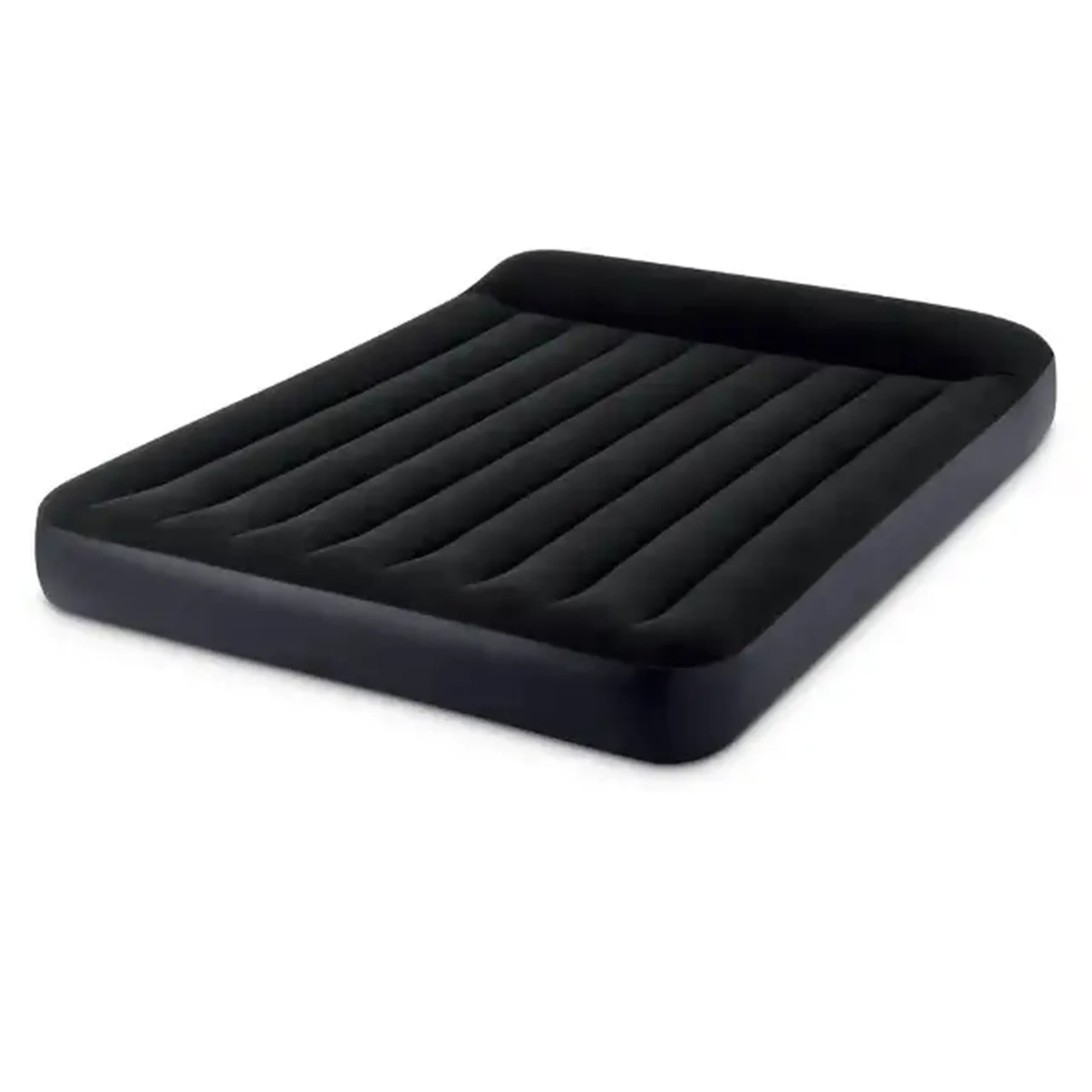 INTEX Saltea gonflabilă “Velur Classic” 152x203x25cm cu tetieră și pompă încorporată 220V, până la 272 kg