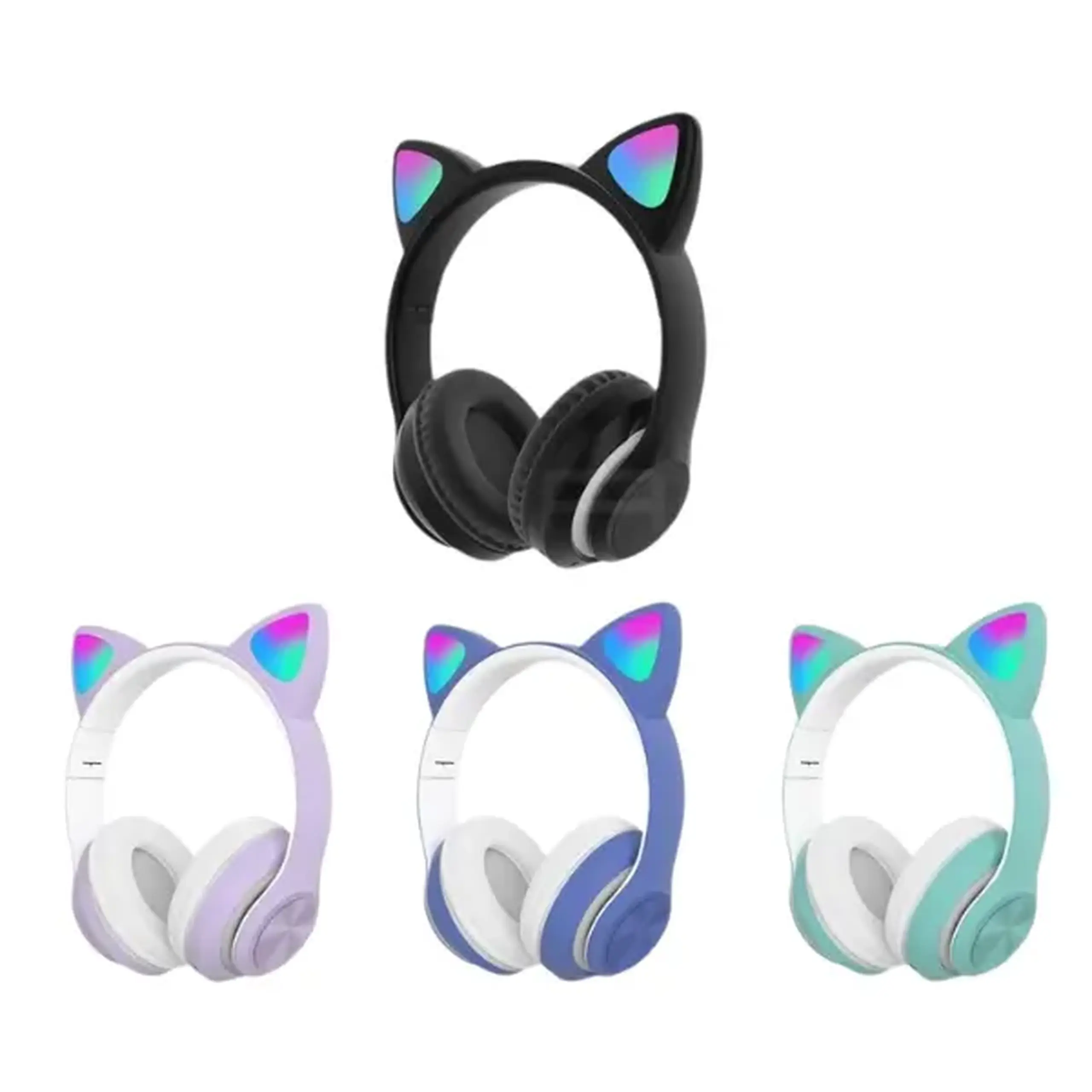 Căști Bluetooth Cat Ear (urechi luminiscente)