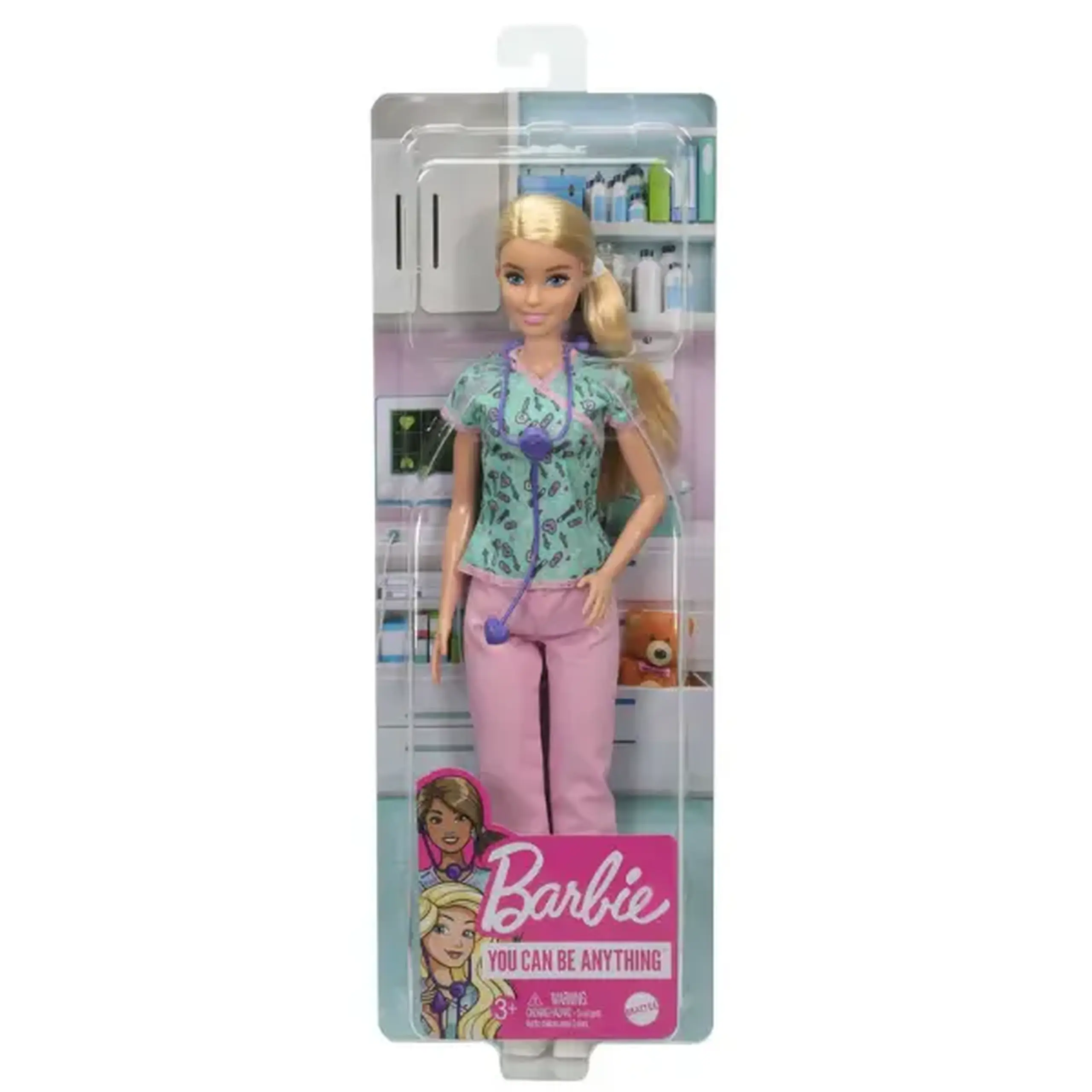 Păpușa Barbie "asistenta medicală" din seria "Pot să fiu"