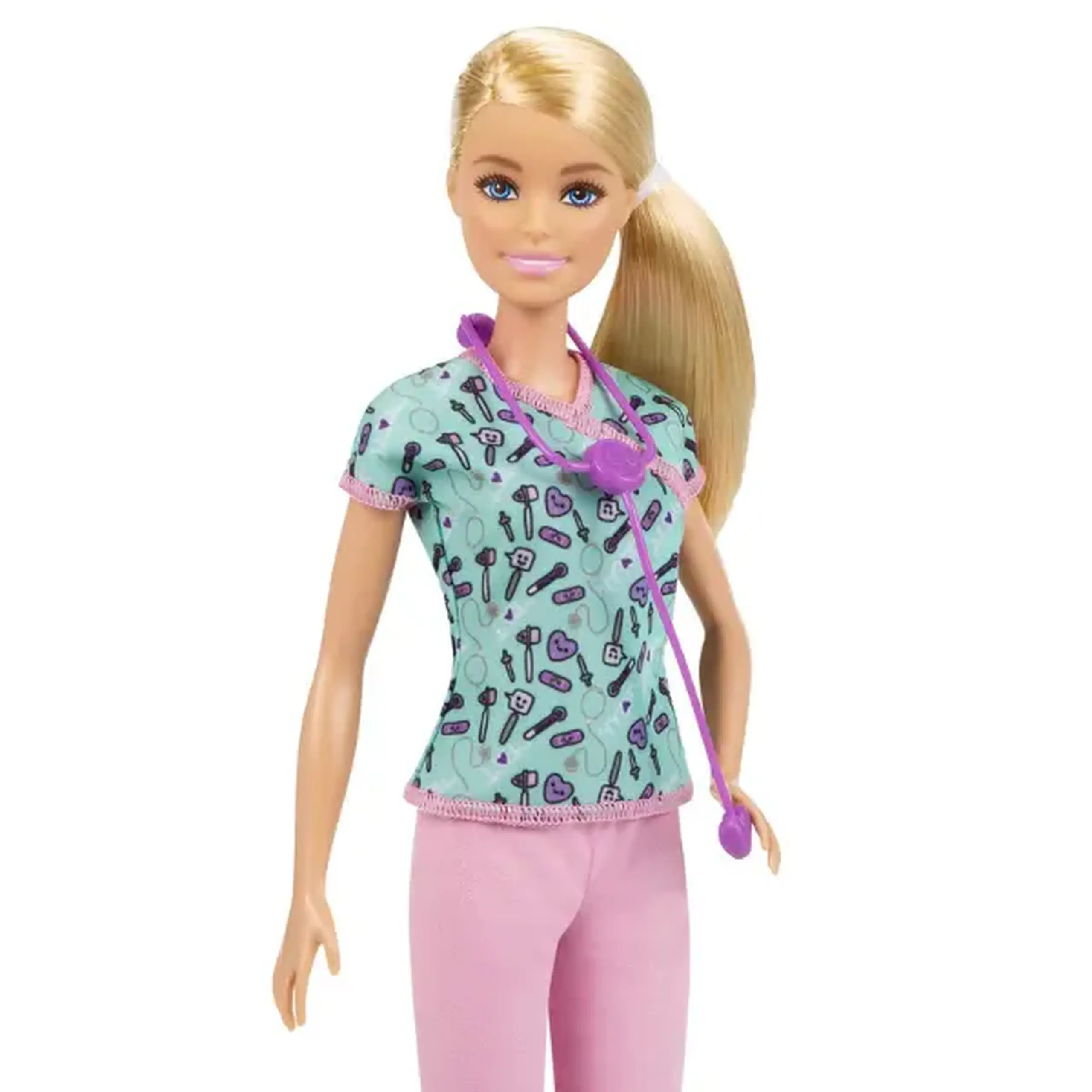 Păpușa Barbie "asistenta medicală" din seria "Pot să fiu"
