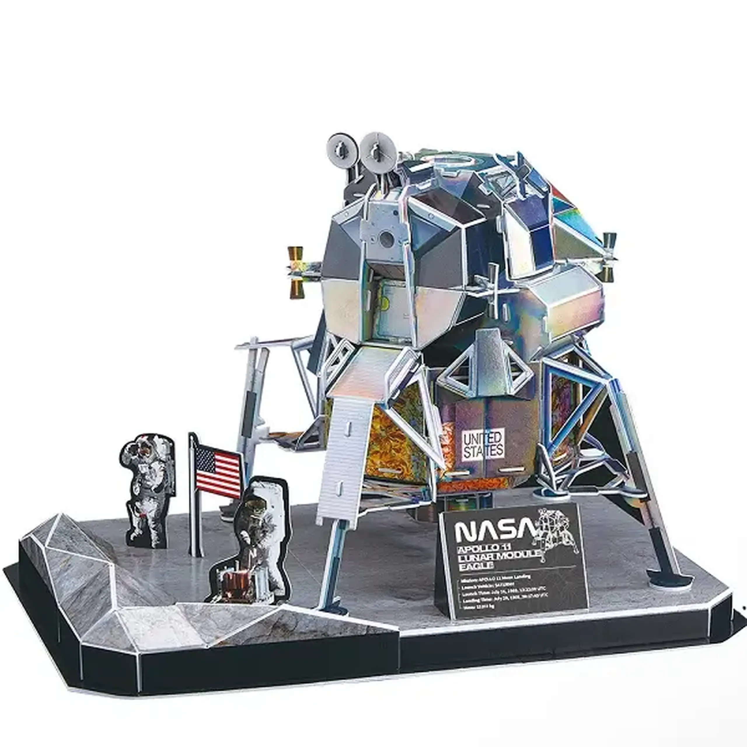 3D puzzle Modulul lunar „Eagle” al navei spațiale Apollo-11, 93 elemente