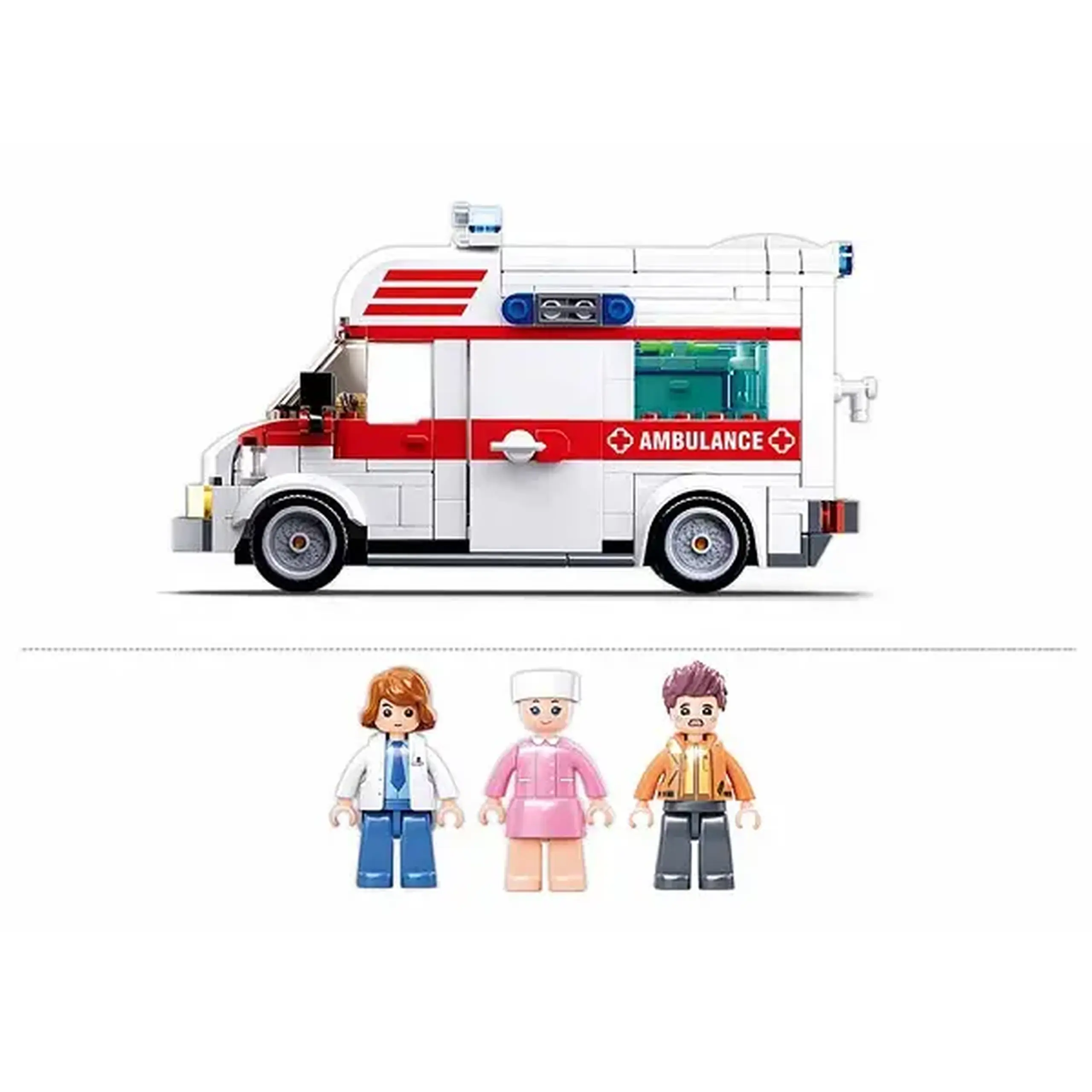 Set de construcție ”Ambulanța”, 328 elem.