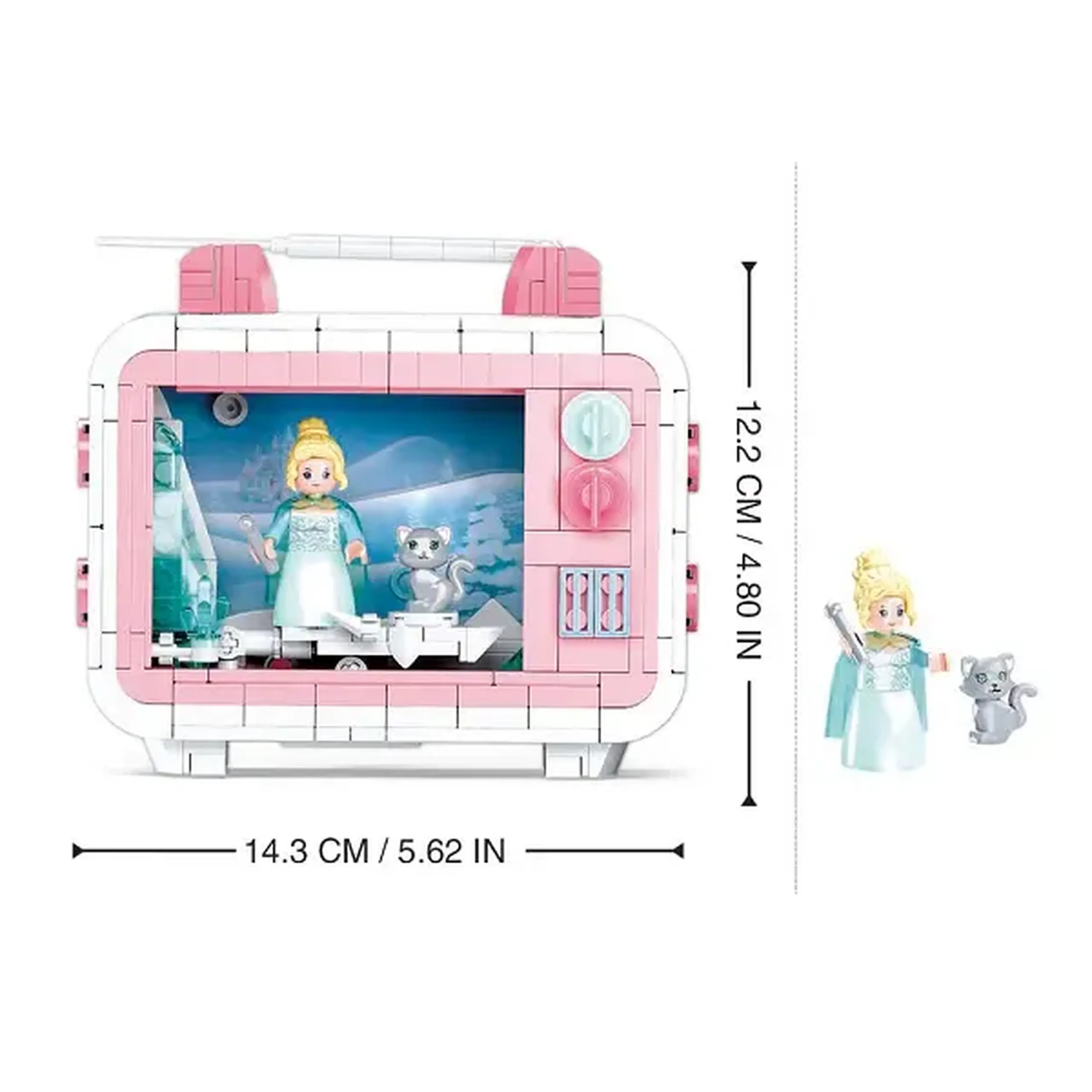 Set de construcție ”Desenul animat Frozen la TV”, 400 elem.