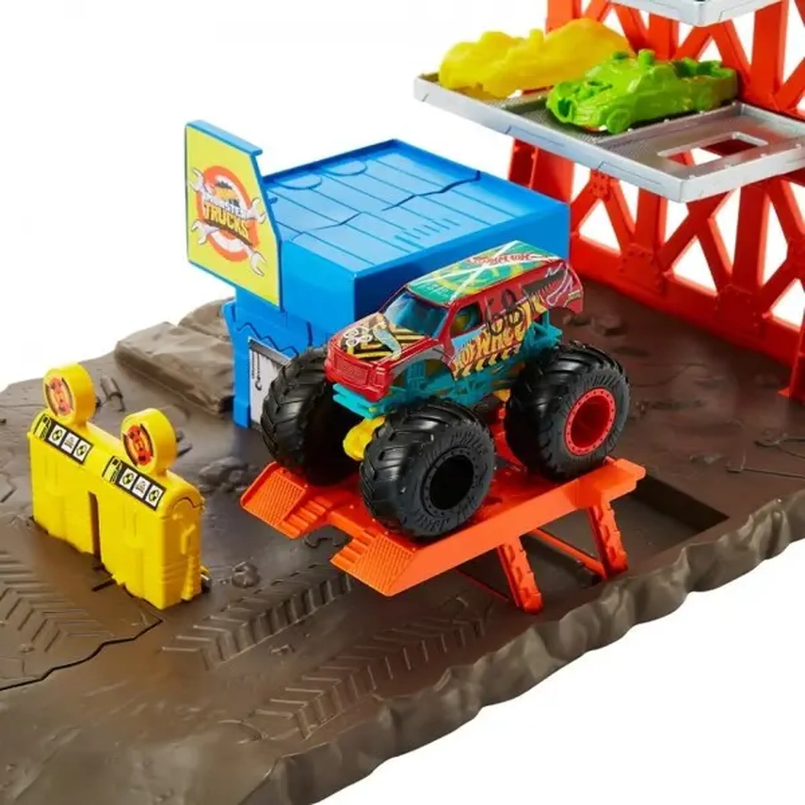 Hot Wheels Monster Trucks Set "Blast Station"
