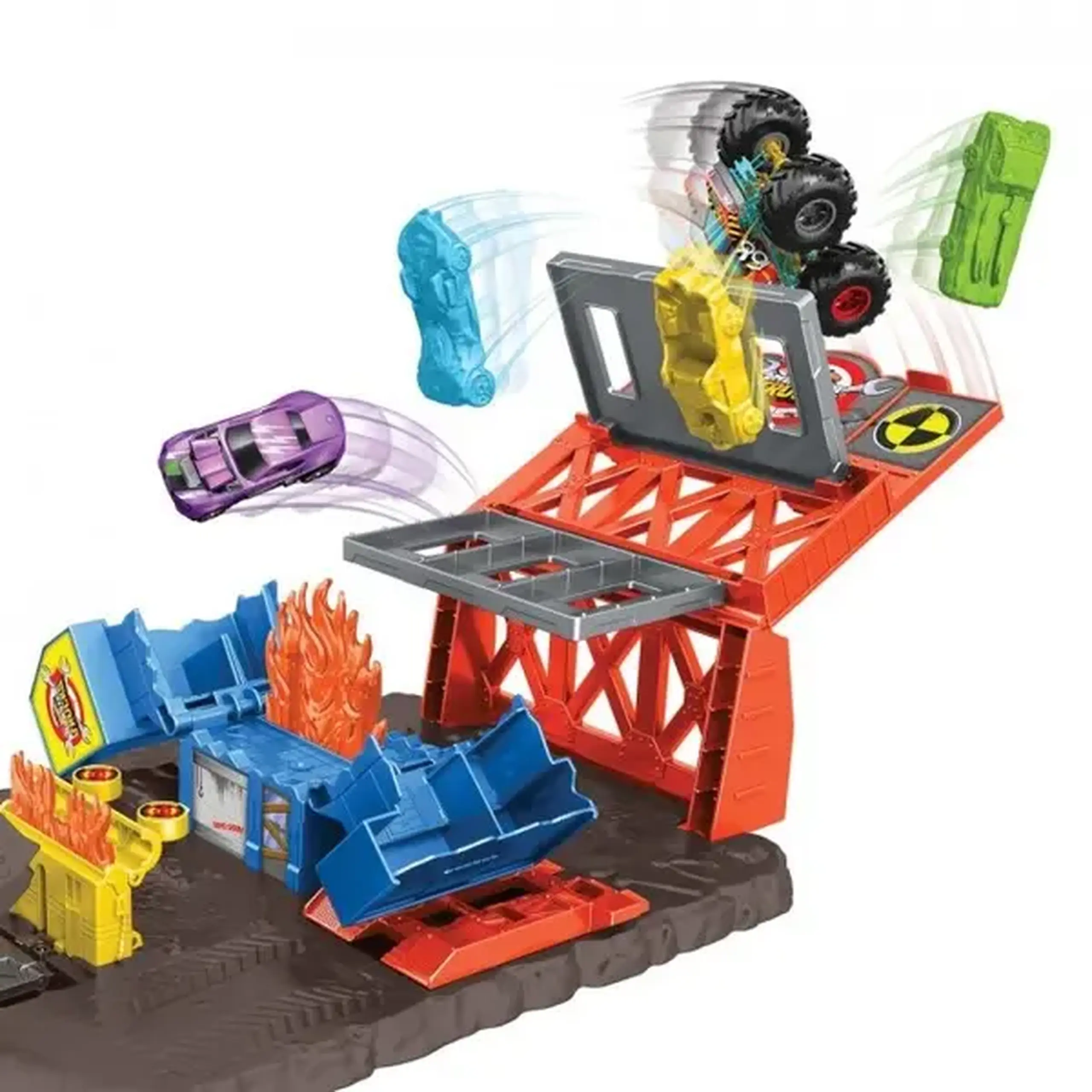 Hot Wheels Monster Trucks Set "Blast Station"
