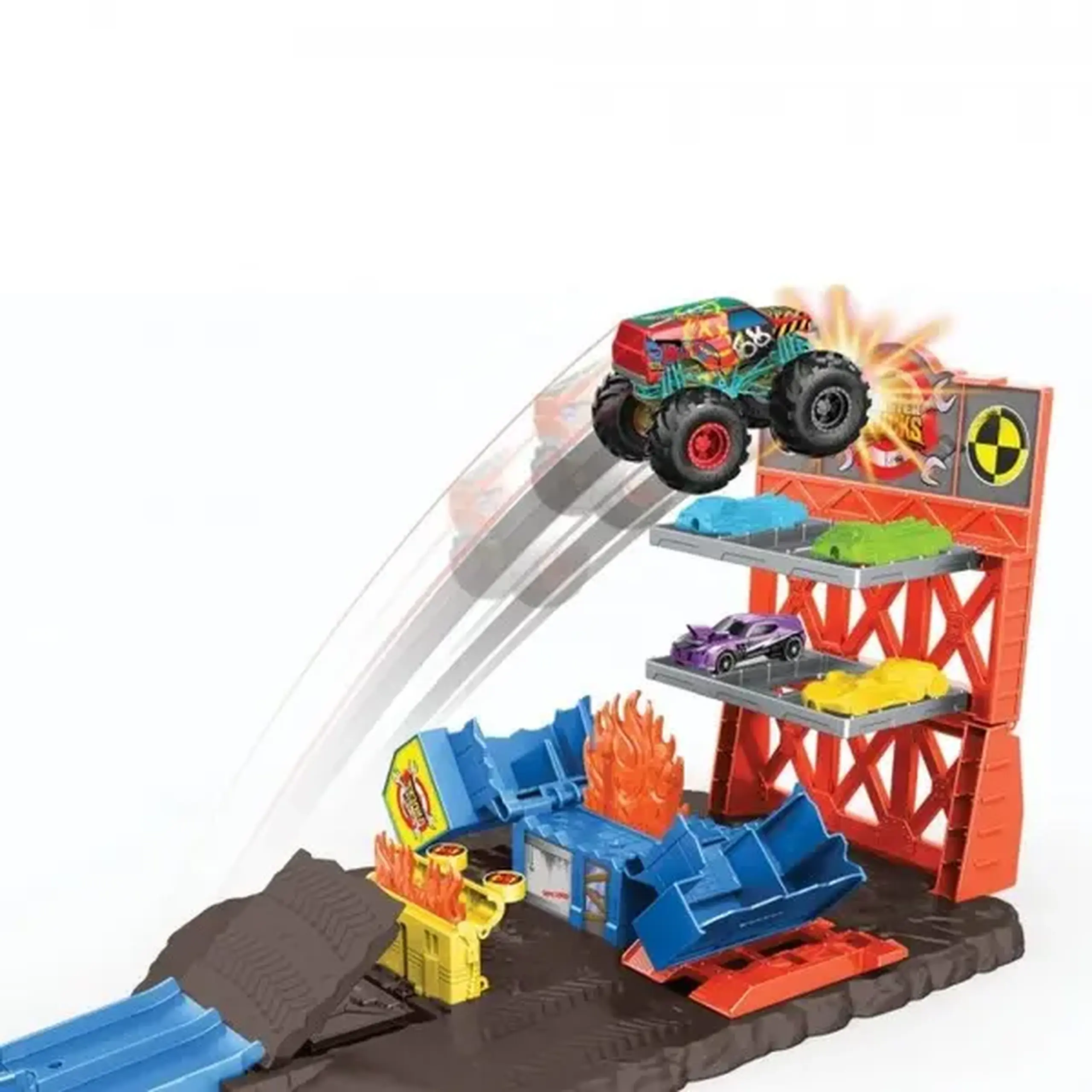 Hot Wheels Monster Trucks Set "Blast Station"