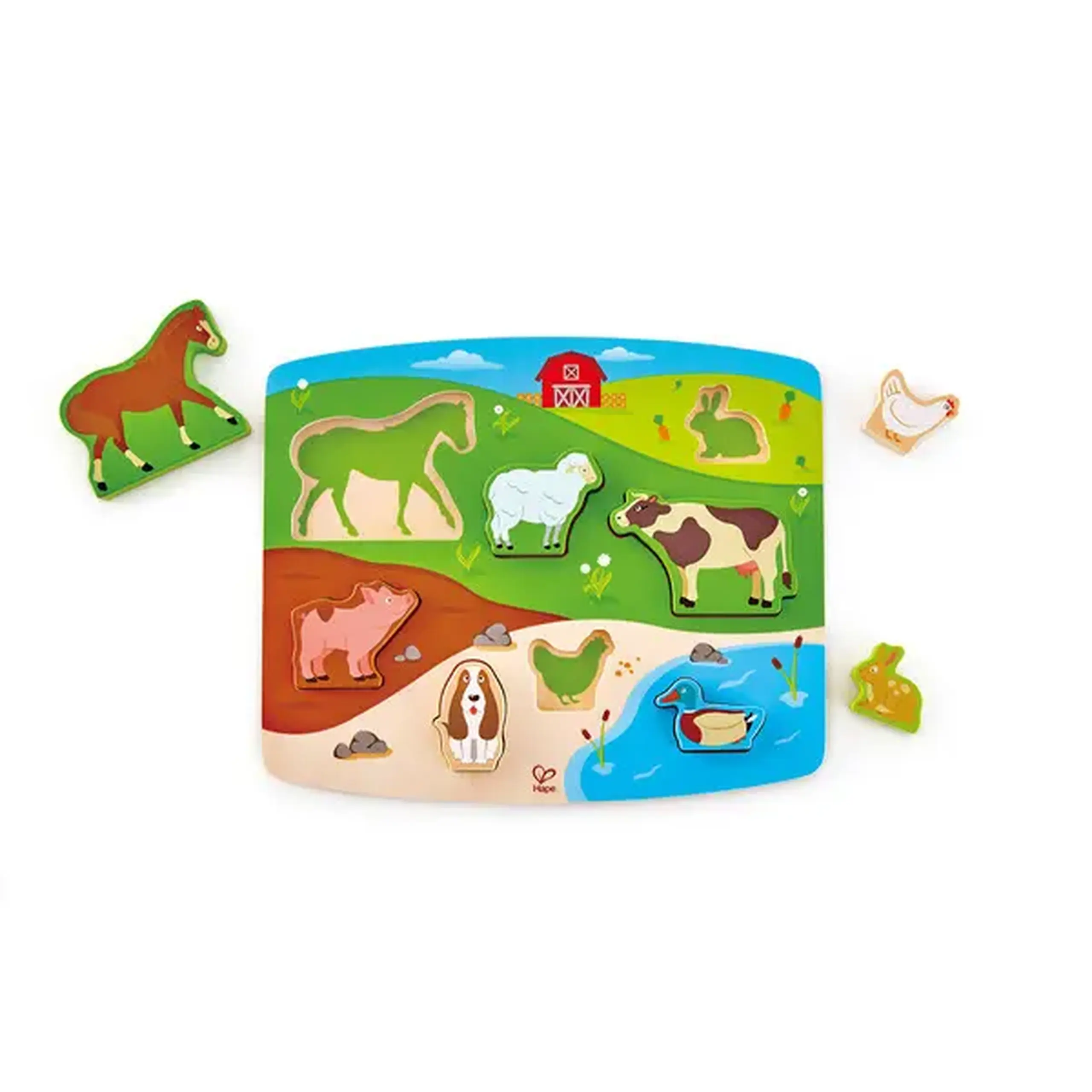 Puzzle tactil Animale de la ferma