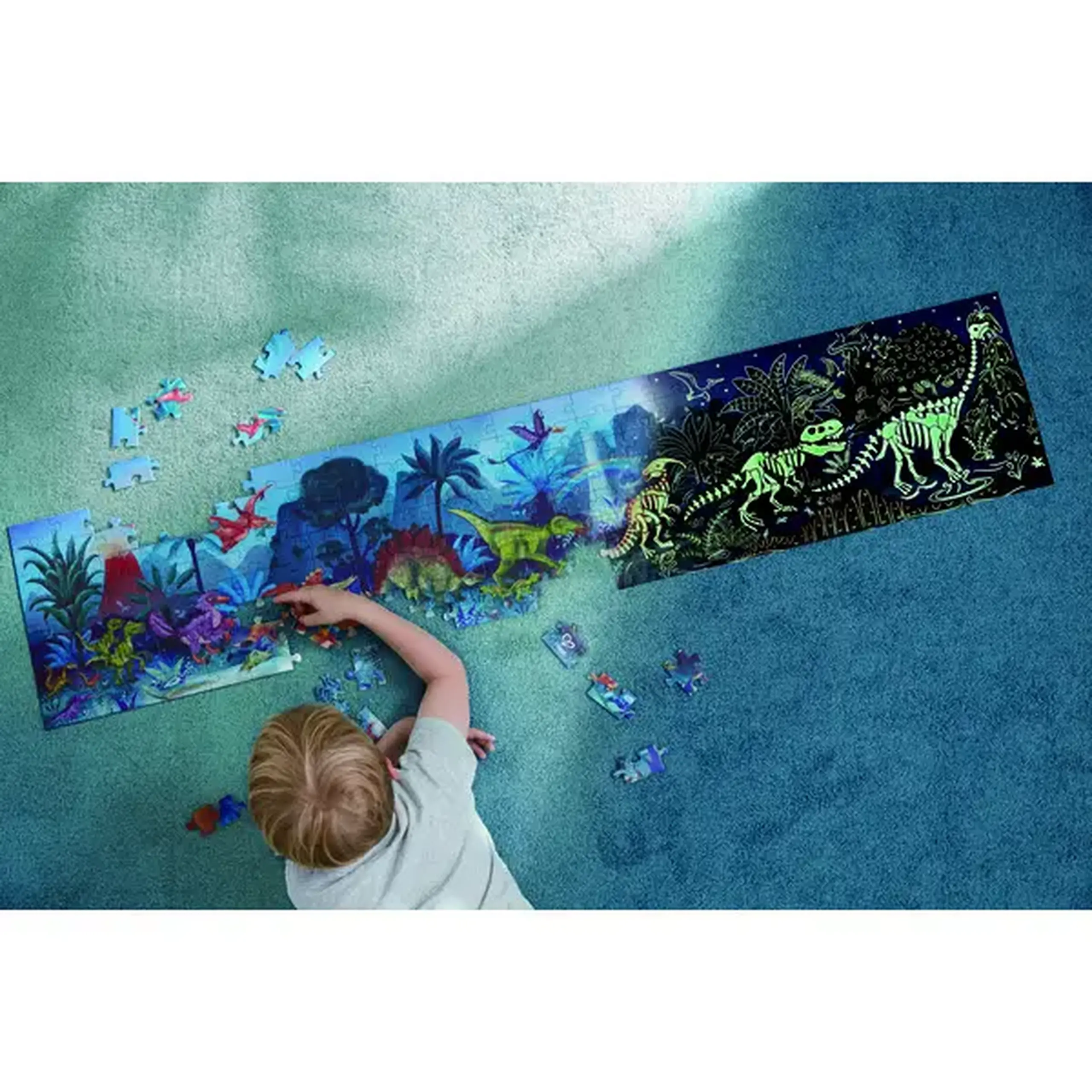 Puzzle 1,5 m "Dinozauri", 210 elem.