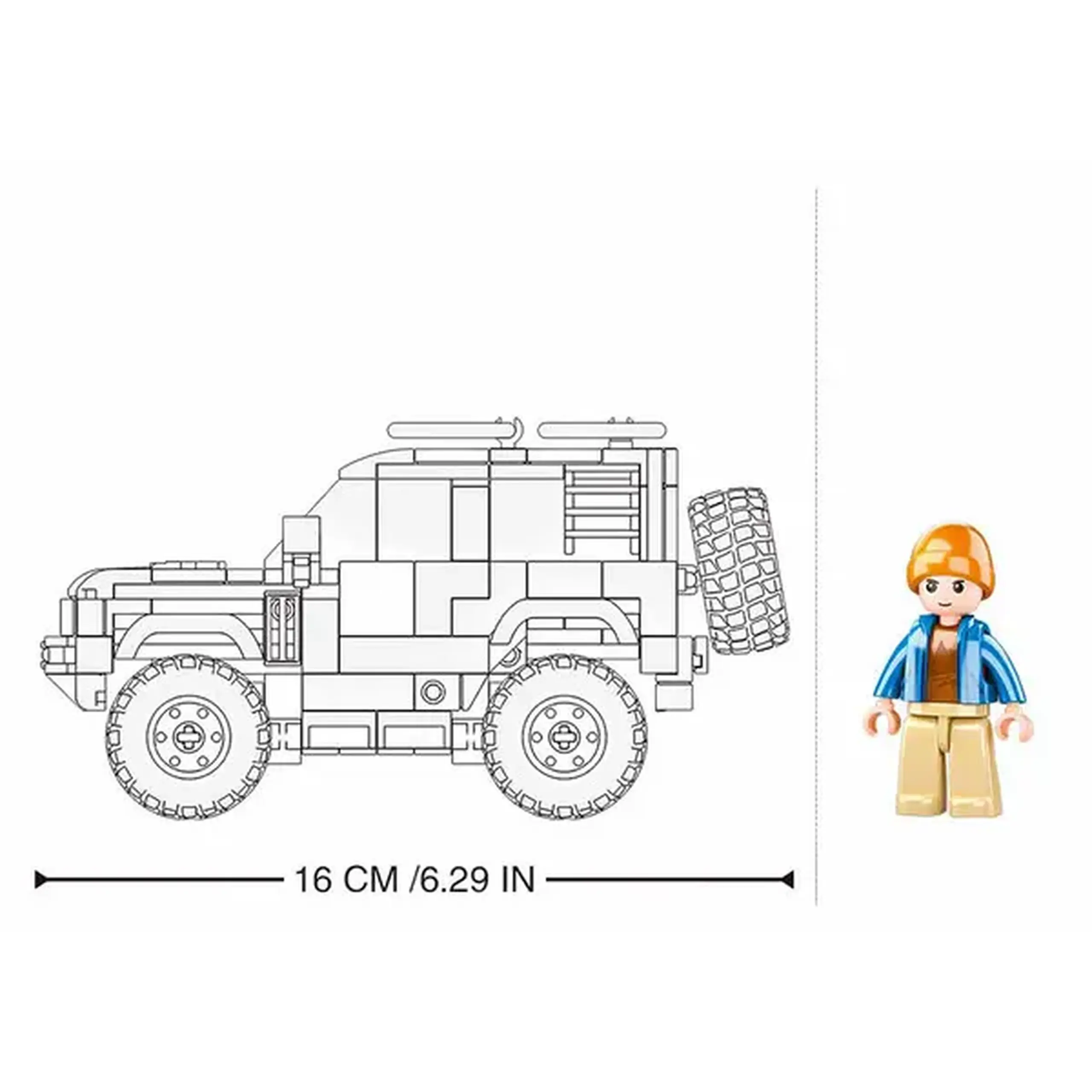 Set de construcție „SUV englez Attacker”, 317 elem.