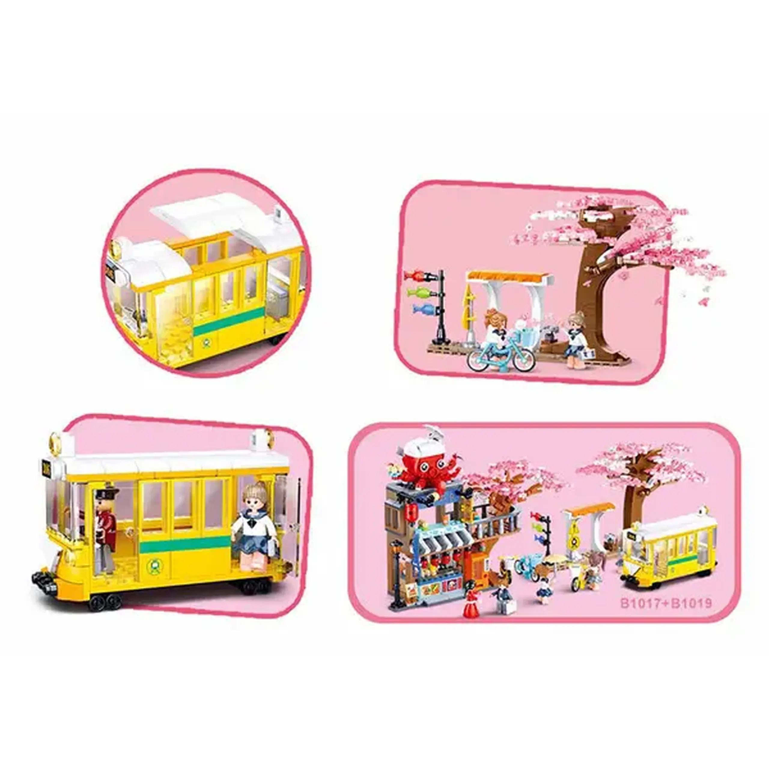 Set de construcție ”Tramvai în centrul orașului”, 347 elem.