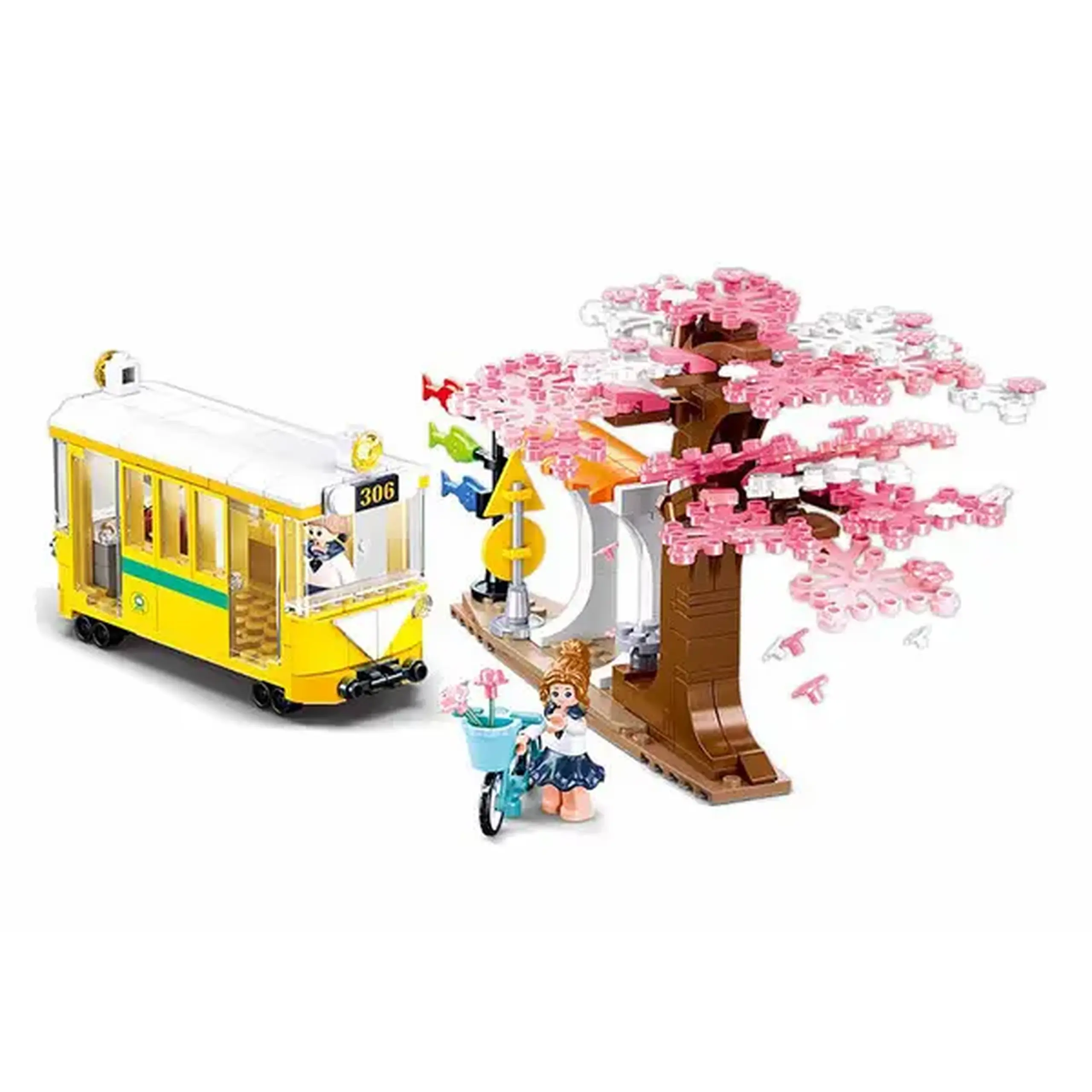 Set de construcție ”Tramvai în centrul orașului”, 347 elem.