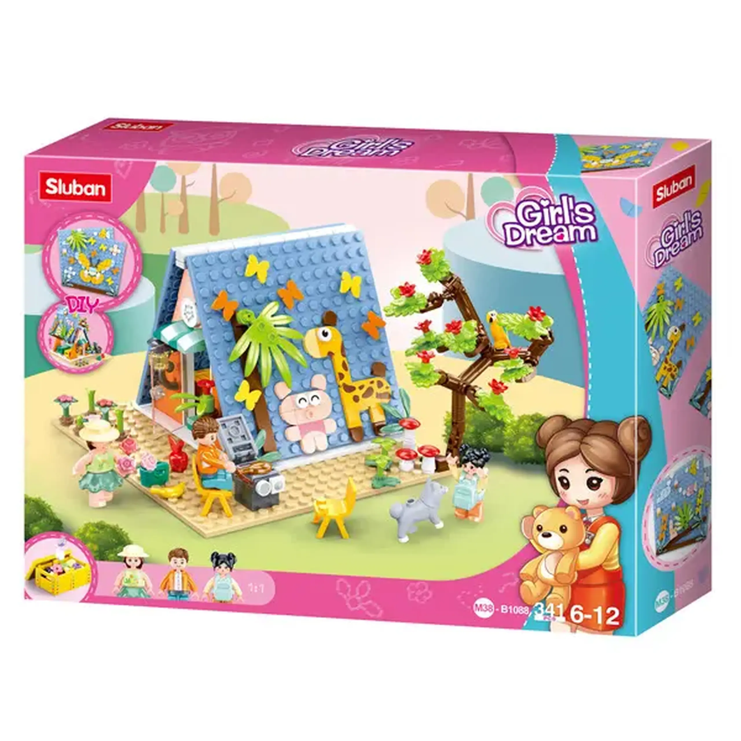 Set de construcție ”Tabără”, 341 elem.