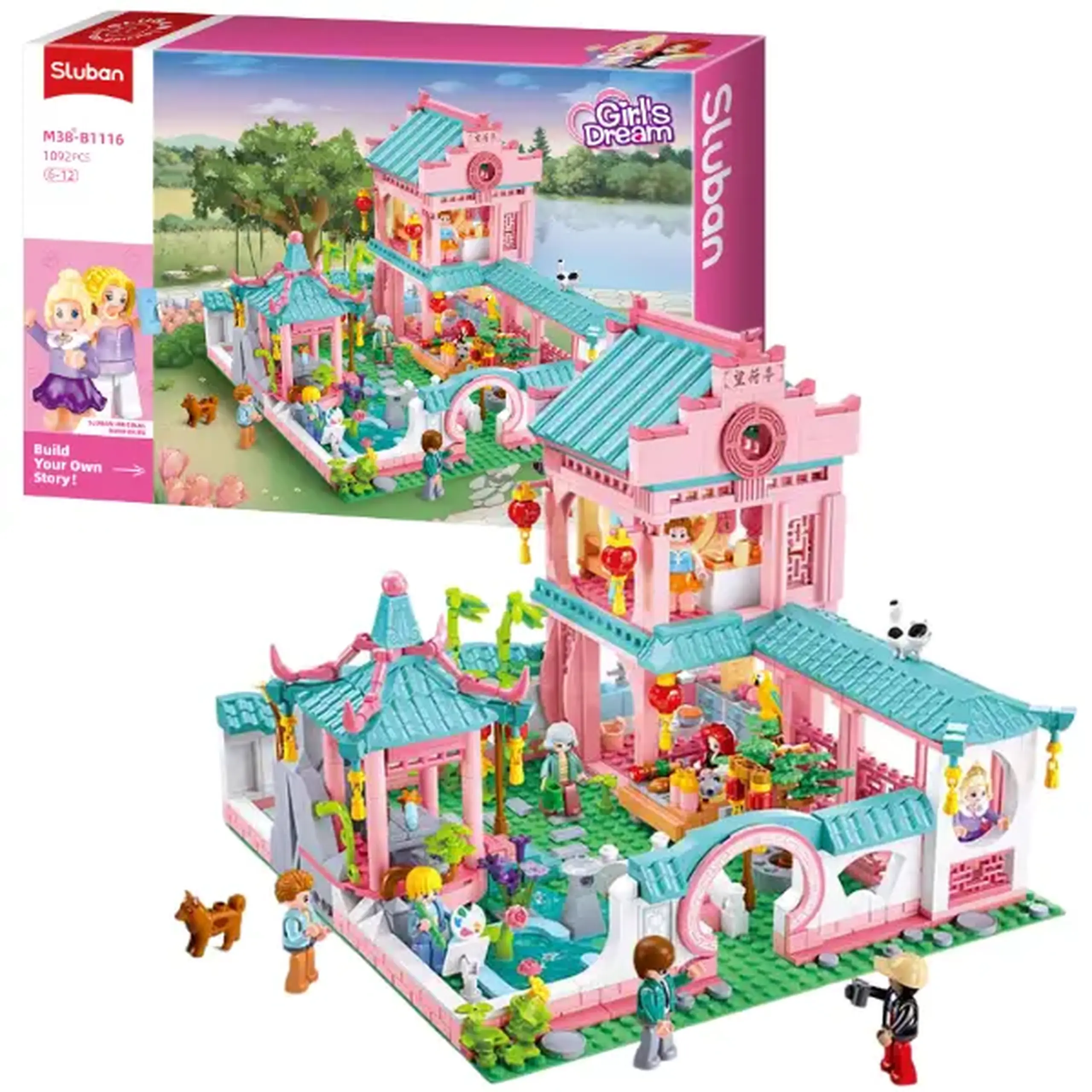 Set de construcție ”Vilă în stil chinezesc 2”, 959 elem.