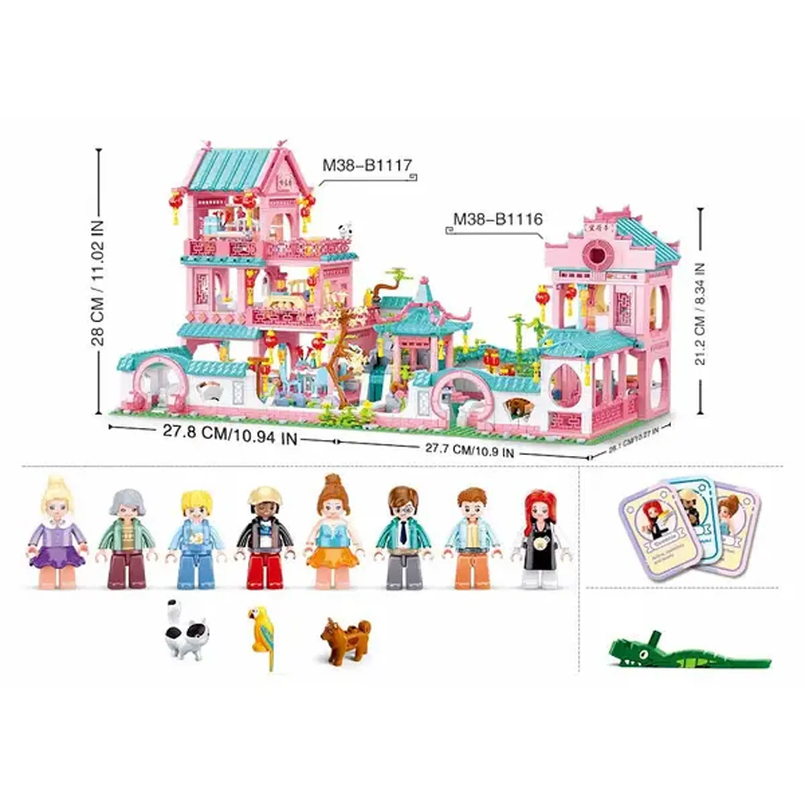 Set de construcție ”Vilă în stil chinezesc 2”, 959 elem.
