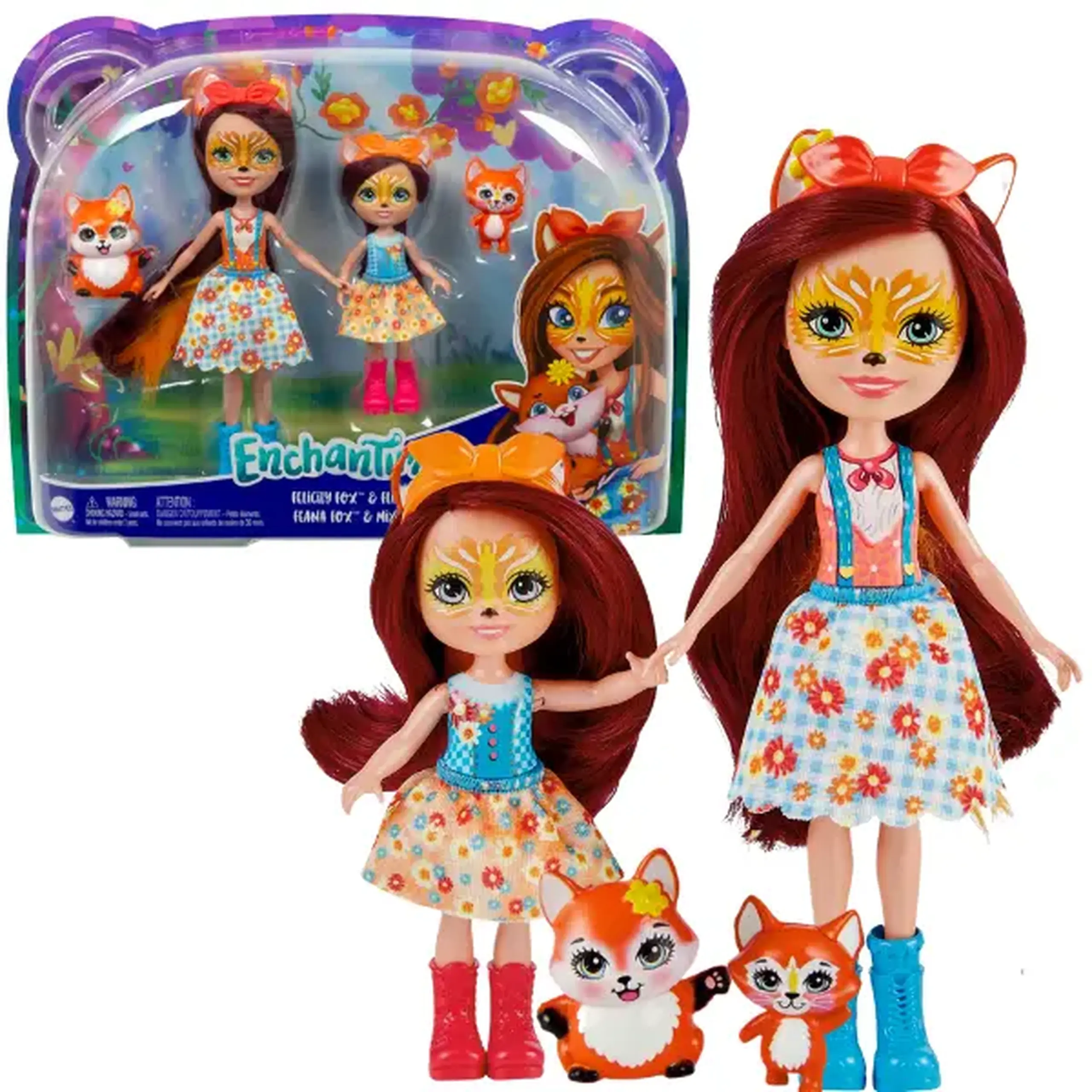 Enchantimals Set "Papușa Felicity și mica ei surioară"
