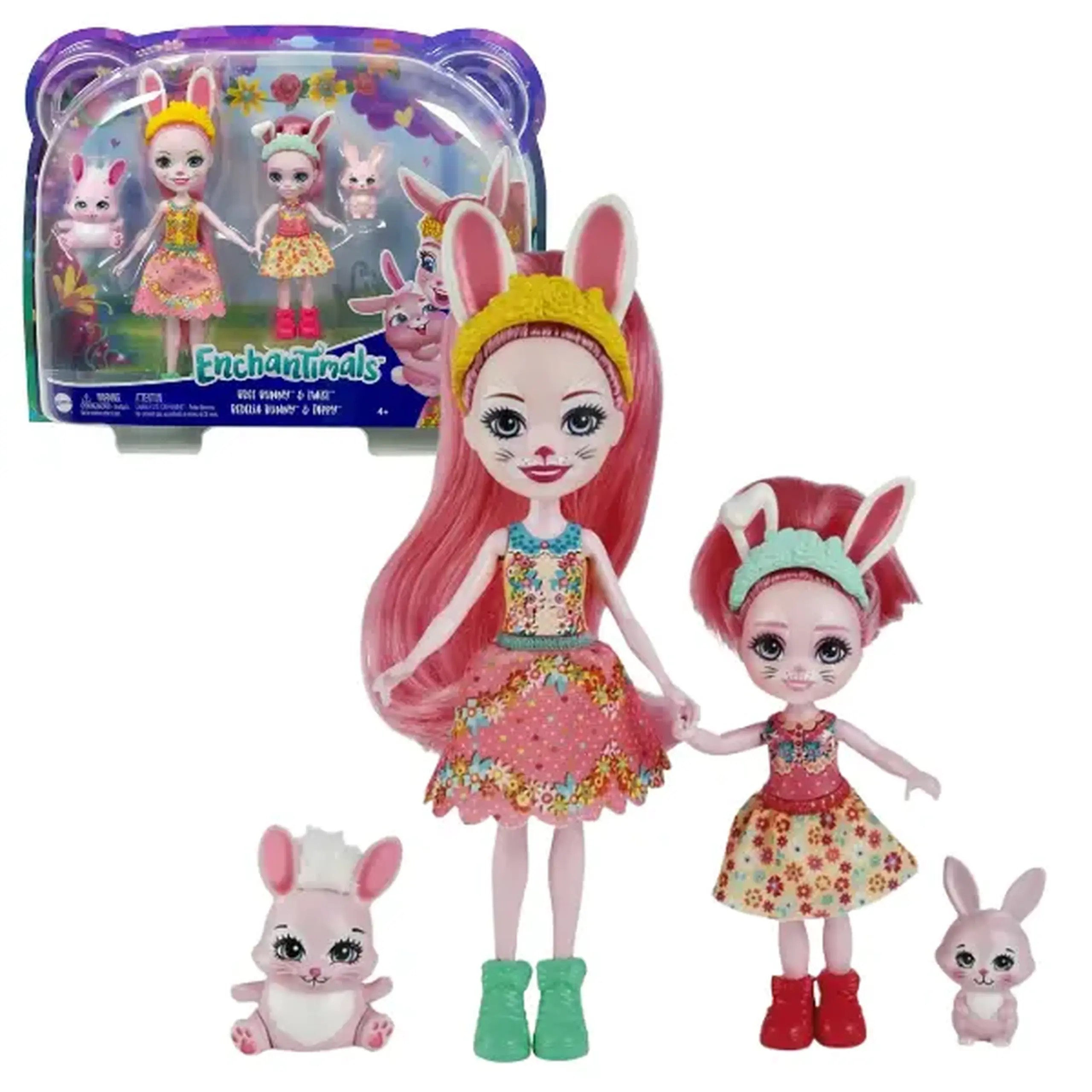 Enchantimals Set "Papușa Bree Bunny și mica ei surioară"