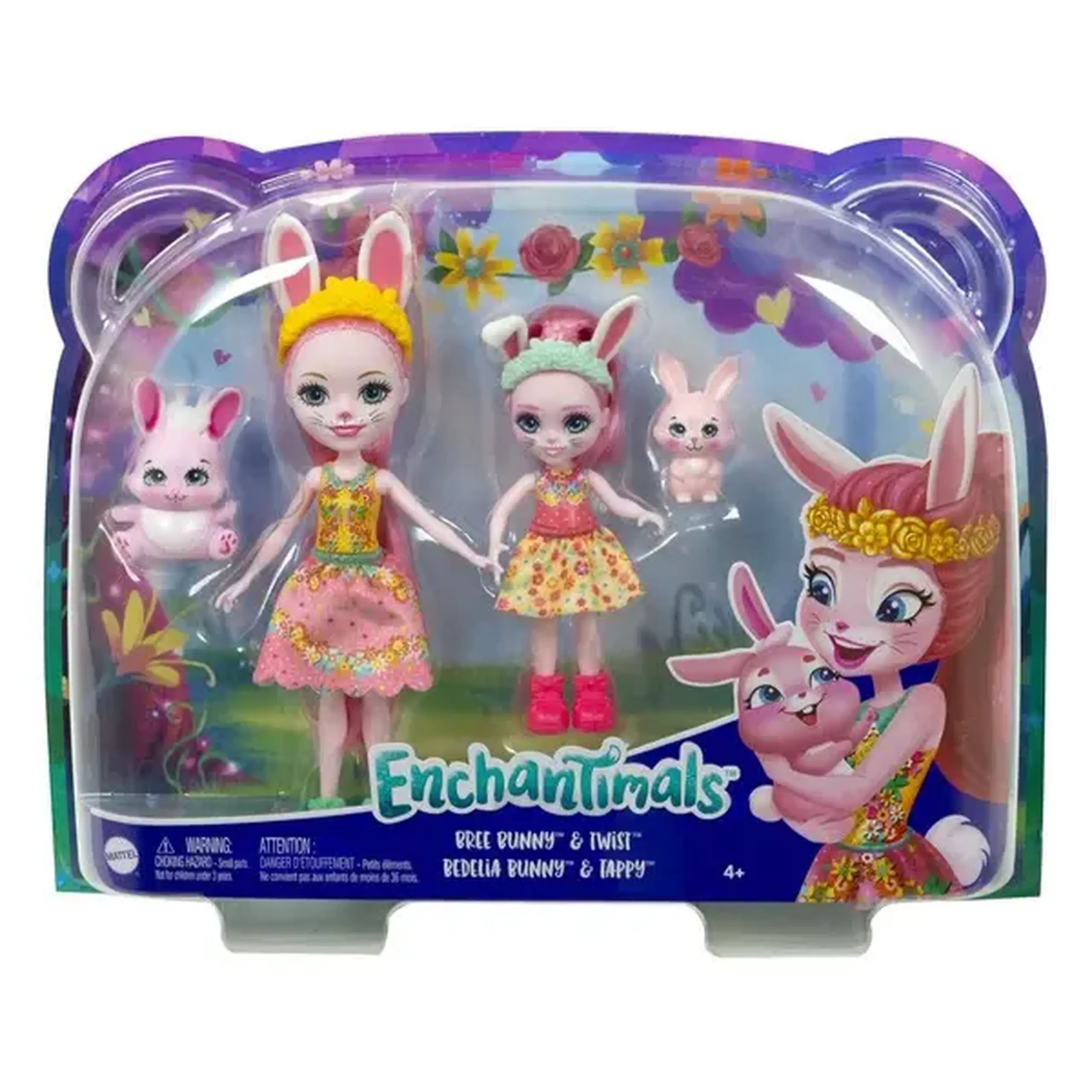 Enchantimals Set "Papușa Bree Bunny și mica ei surioară"