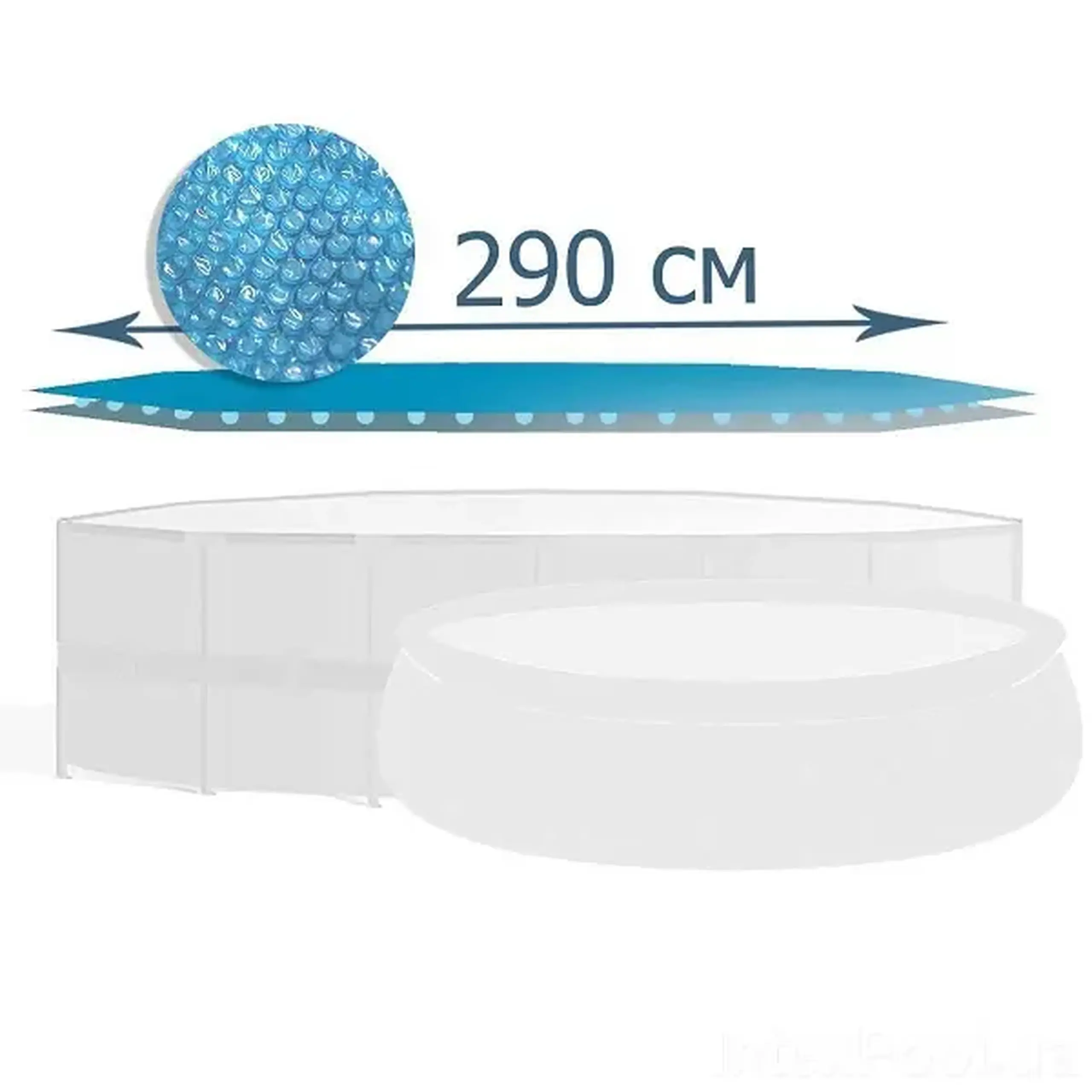 INTEX Husă solară D 290 cm pentru piscine rotunde cu D 305 cm