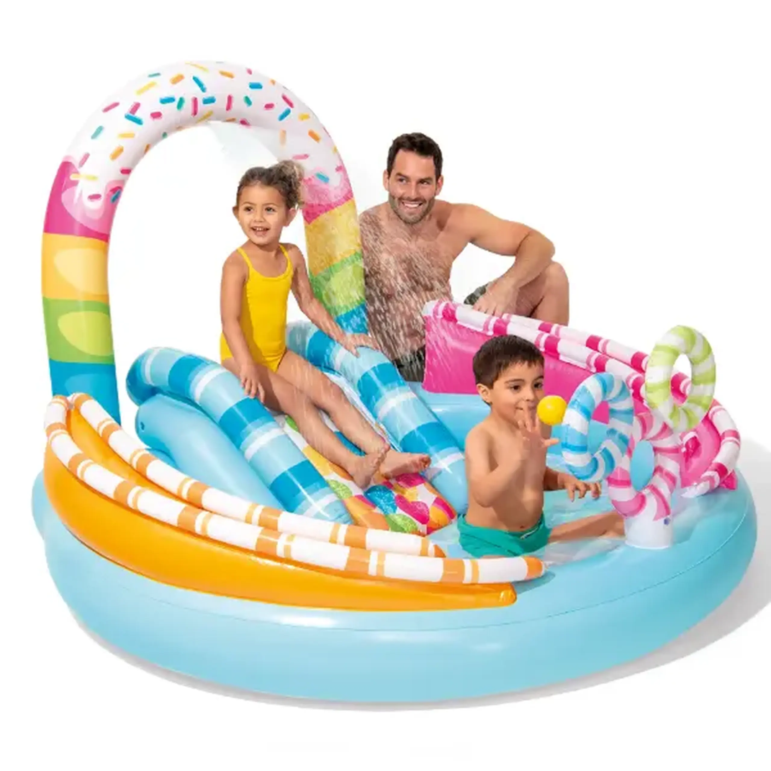 INTEX Centrul de joacă gonflabil "Dulciuri" 170x168x122 cm, 165 L, până la 54 kg, 2+