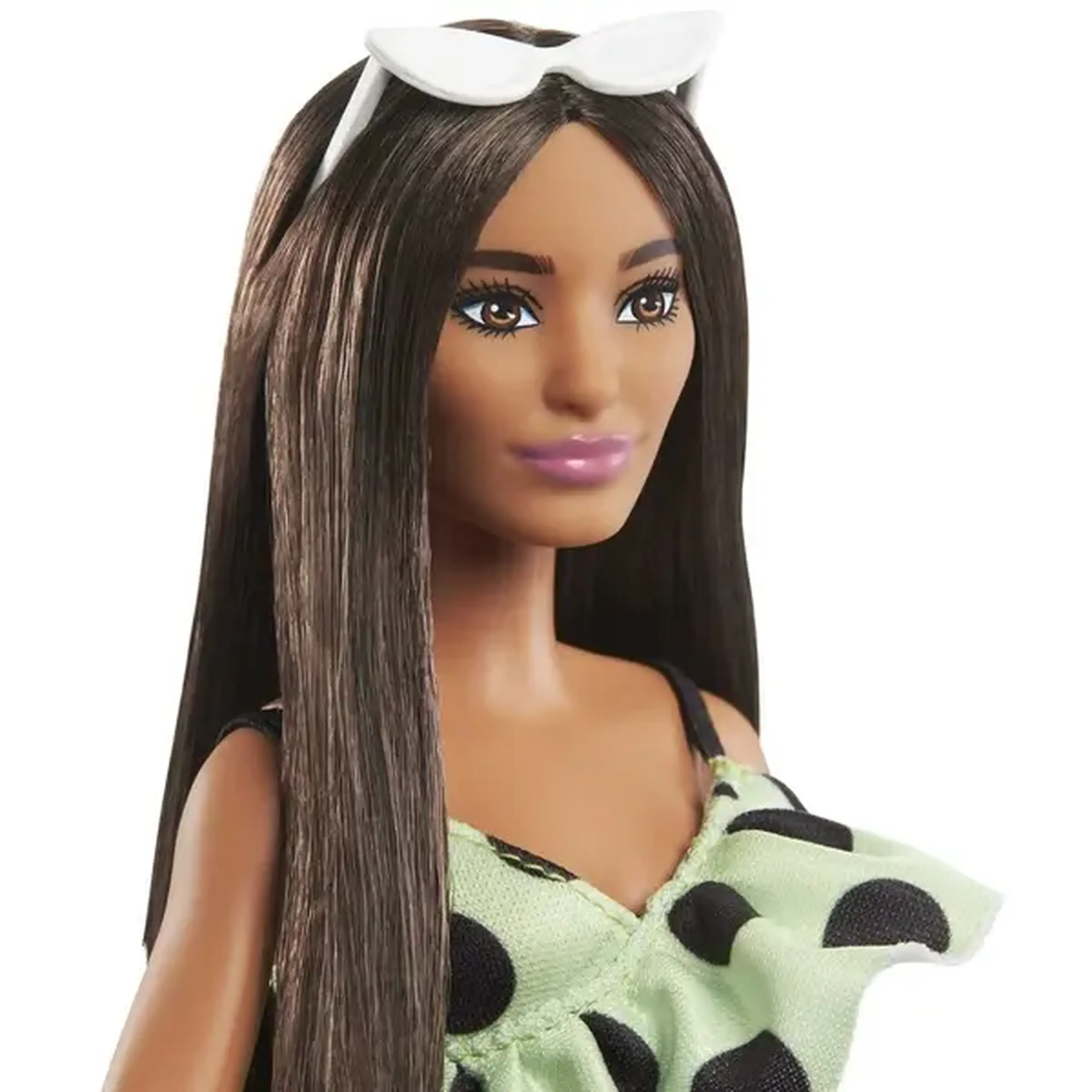 Papușa Barbie "Fashionista în salopetă cu buline"
