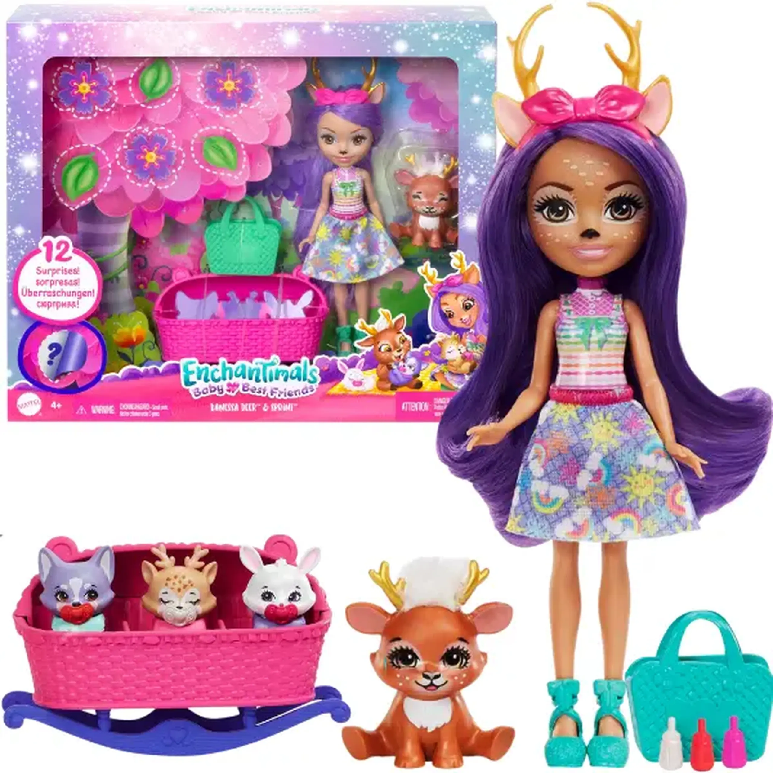 Enchantimals colecția Baby Best Friends "Căprioara Danessa și Sprint"