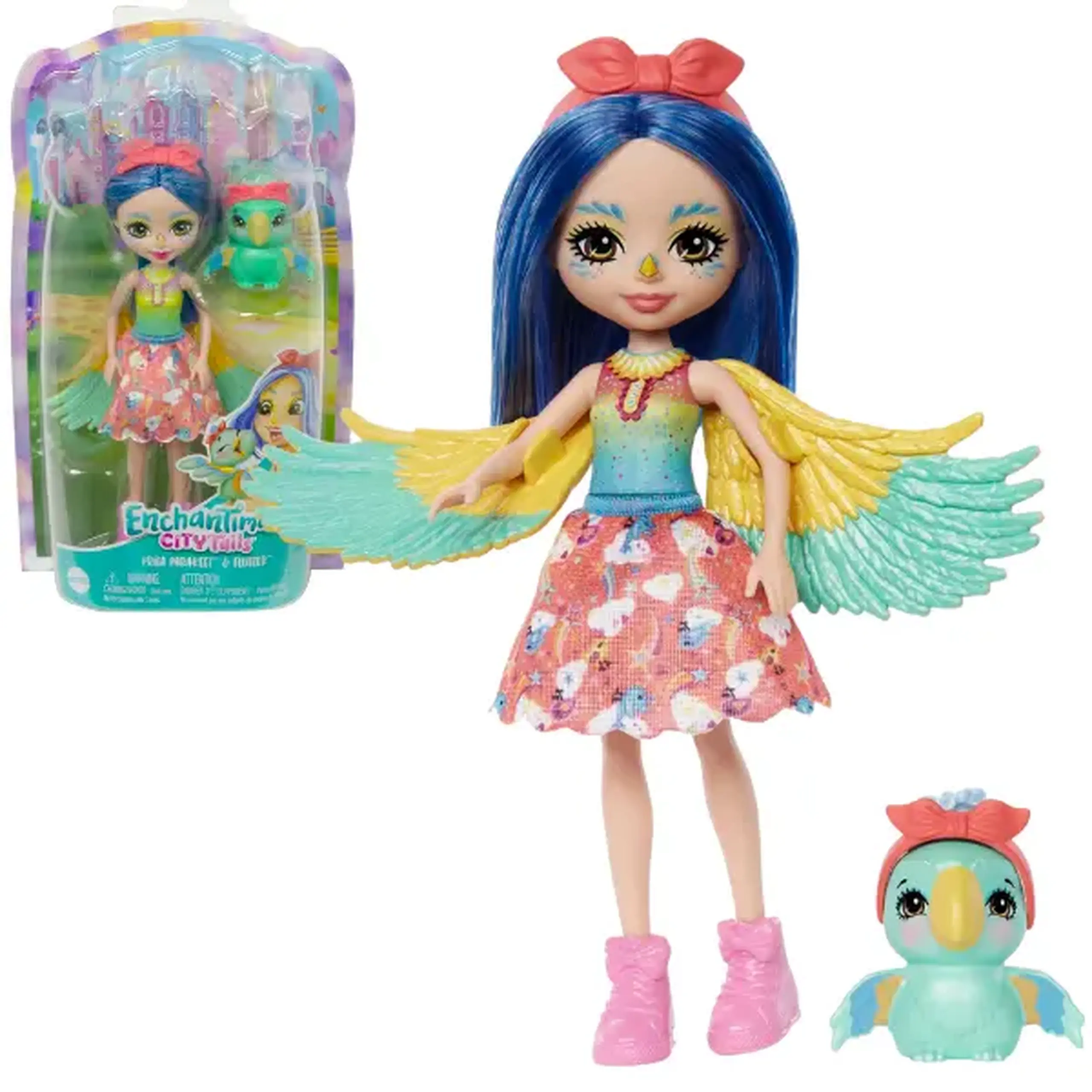 Păpușa Enchantimals „Papagalul Prita și Flutter”