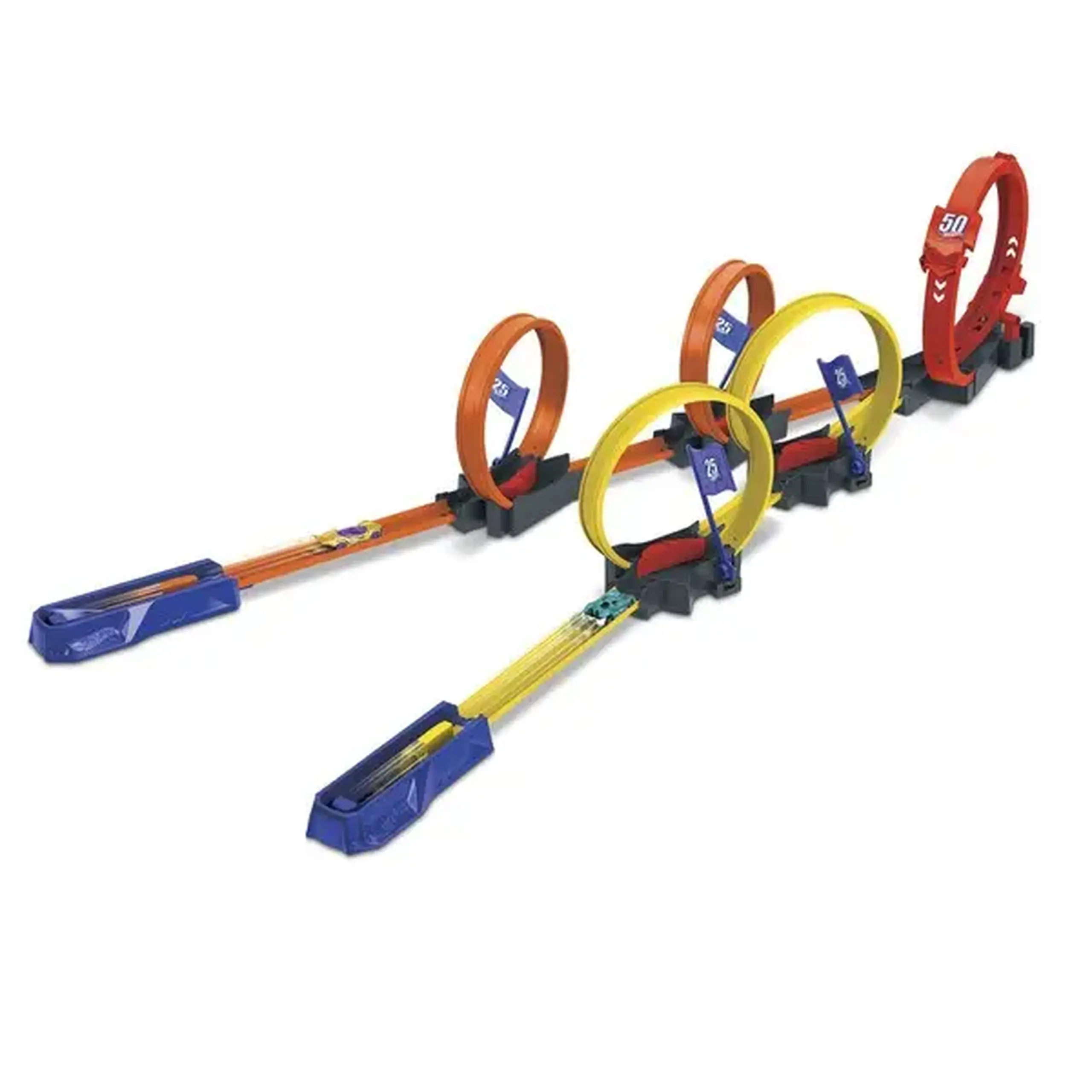 Hot Wheels pistă "Cursă cu mai multe circuite"