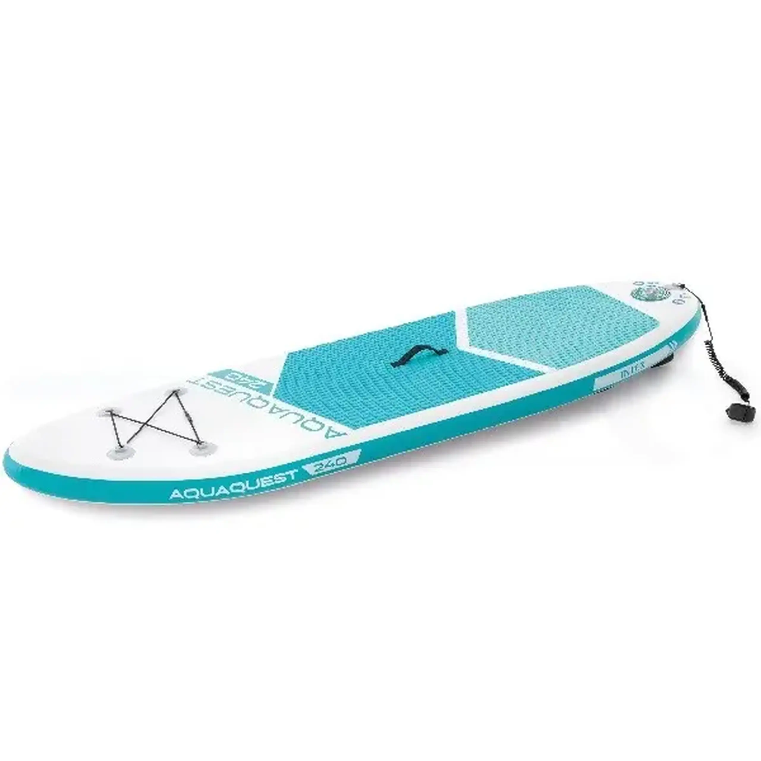 INTEX Placă pentru SUP surfing - SUP board "Aqua Quest 240" 244x76x13 cm, pompă, vâslă, geantă, 8+, până la 90 kg