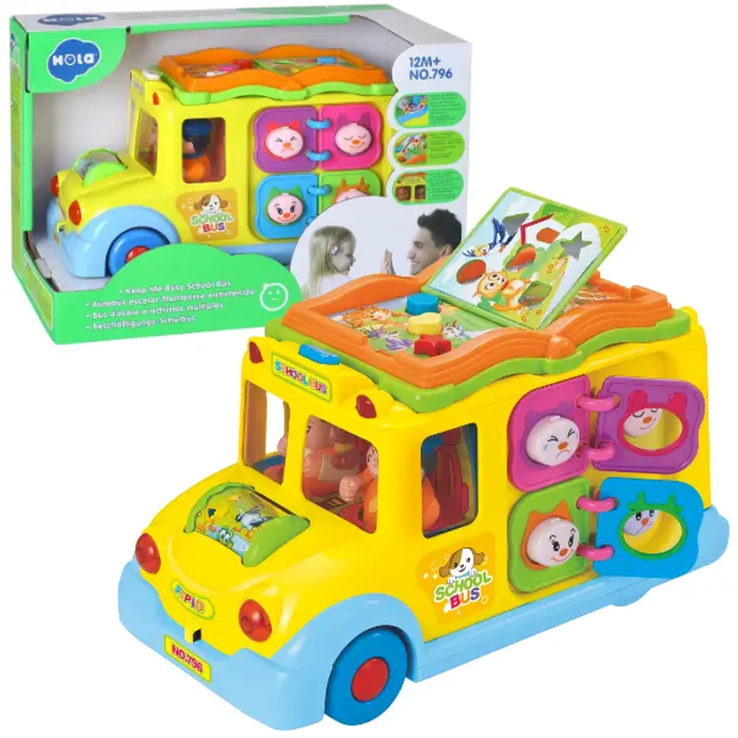 Busyboard "Autobuzul școlar" cu sunet si lumina