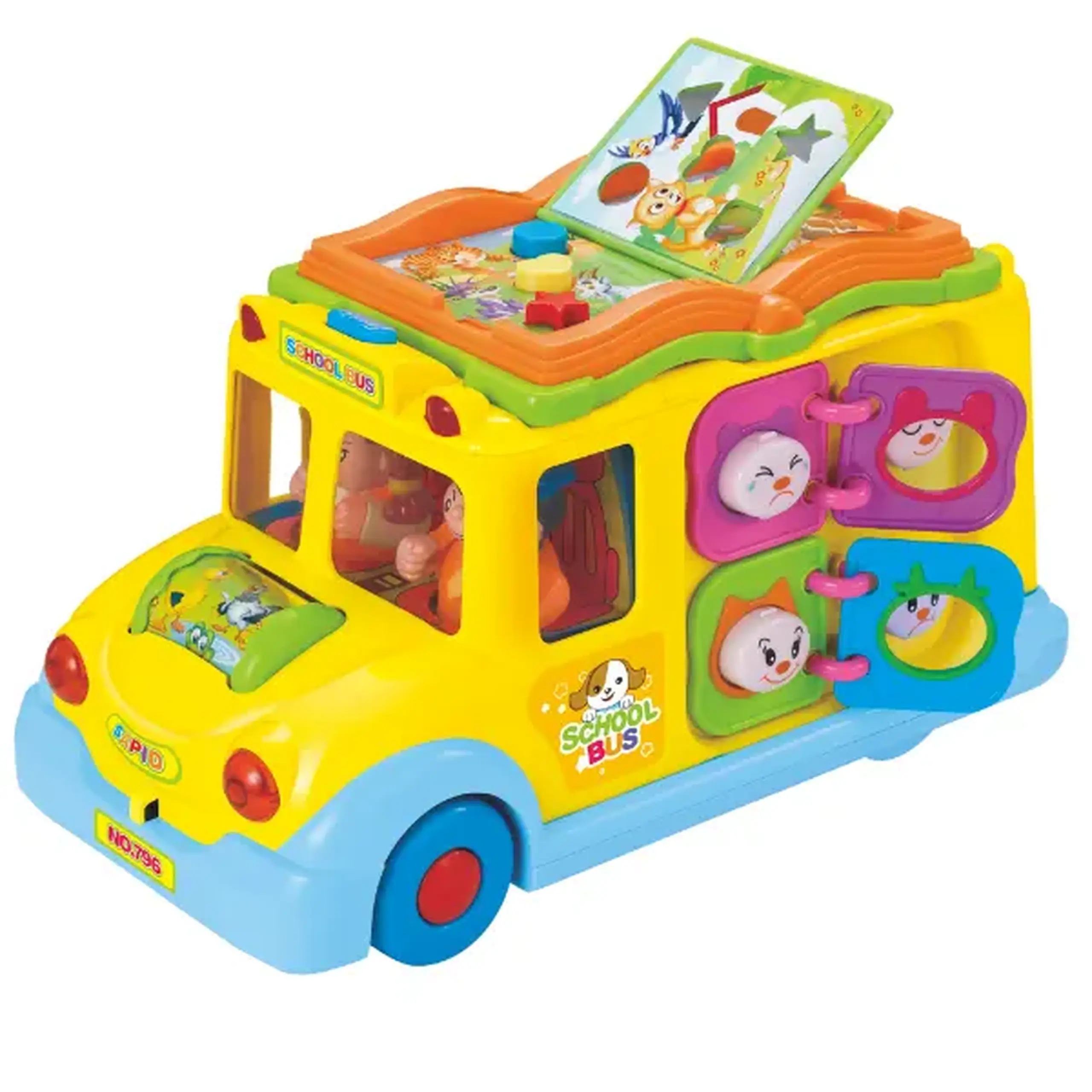 Busyboard "Autobuzul școlar" cu sunet si lumina