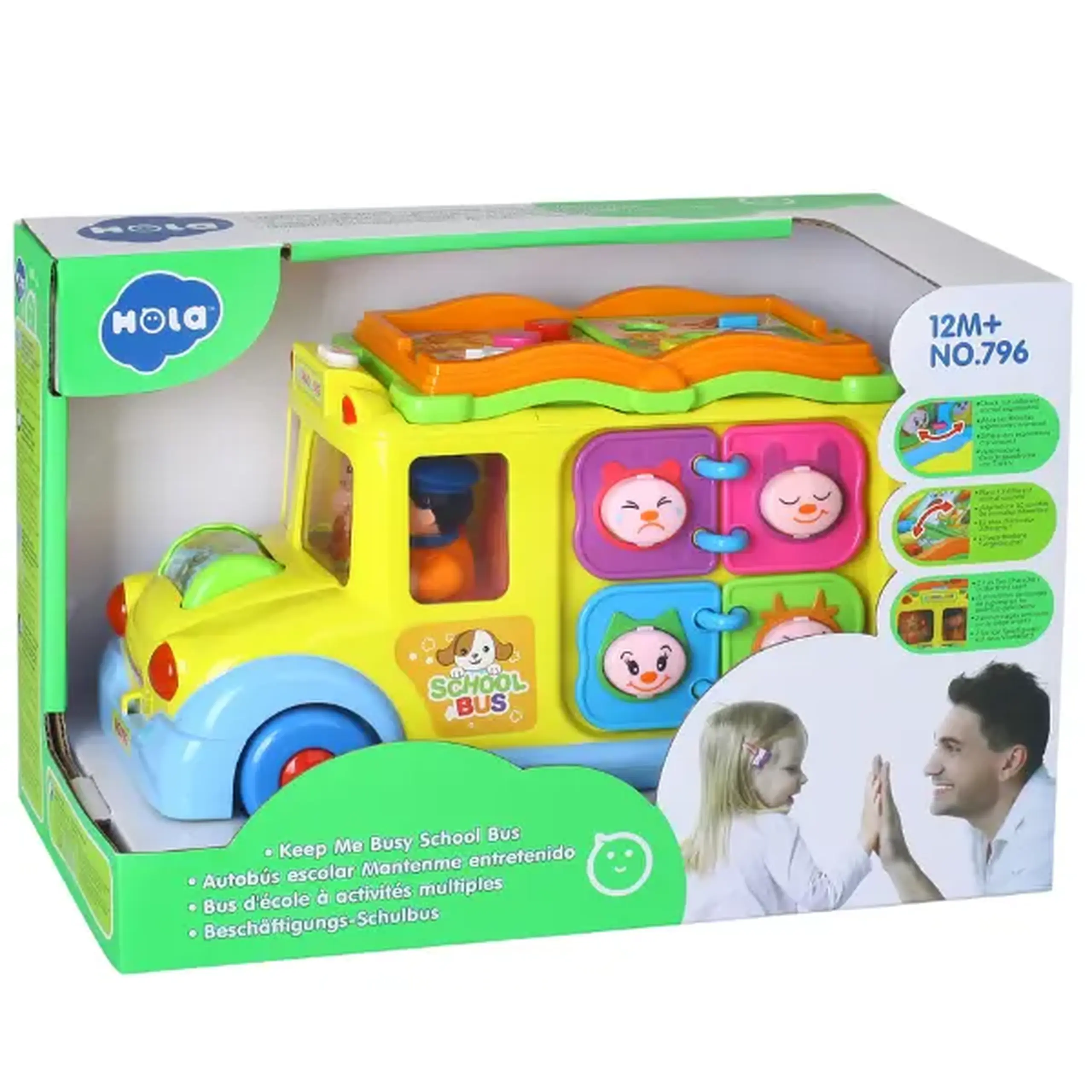Busyboard "Autobuzul școlar" cu sunet si lumina
