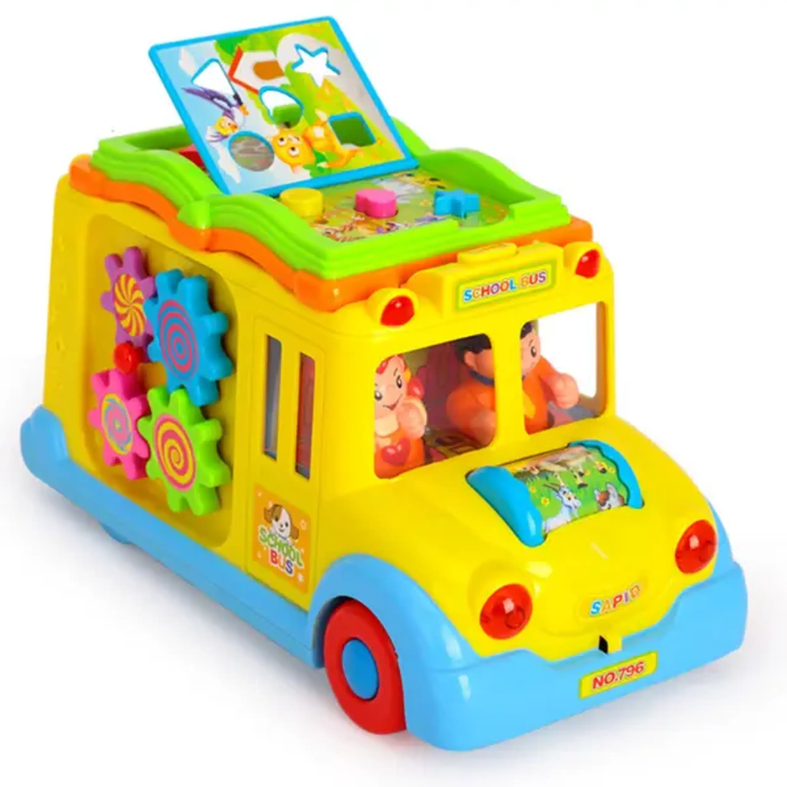 Busyboard "Autobuzul școlar" cu sunet si lumina