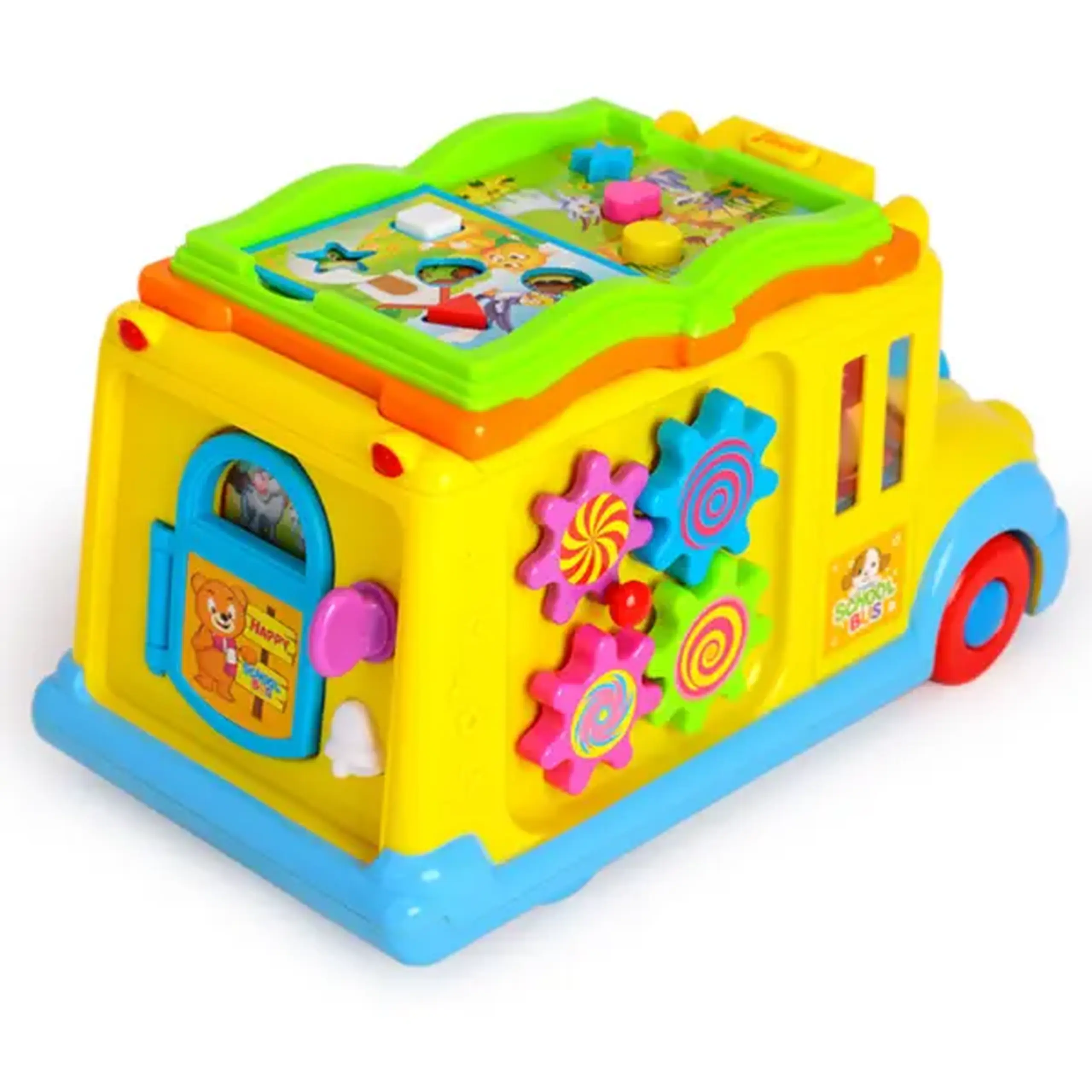 Busyboard "Autobuzul școlar" cu sunet si lumina