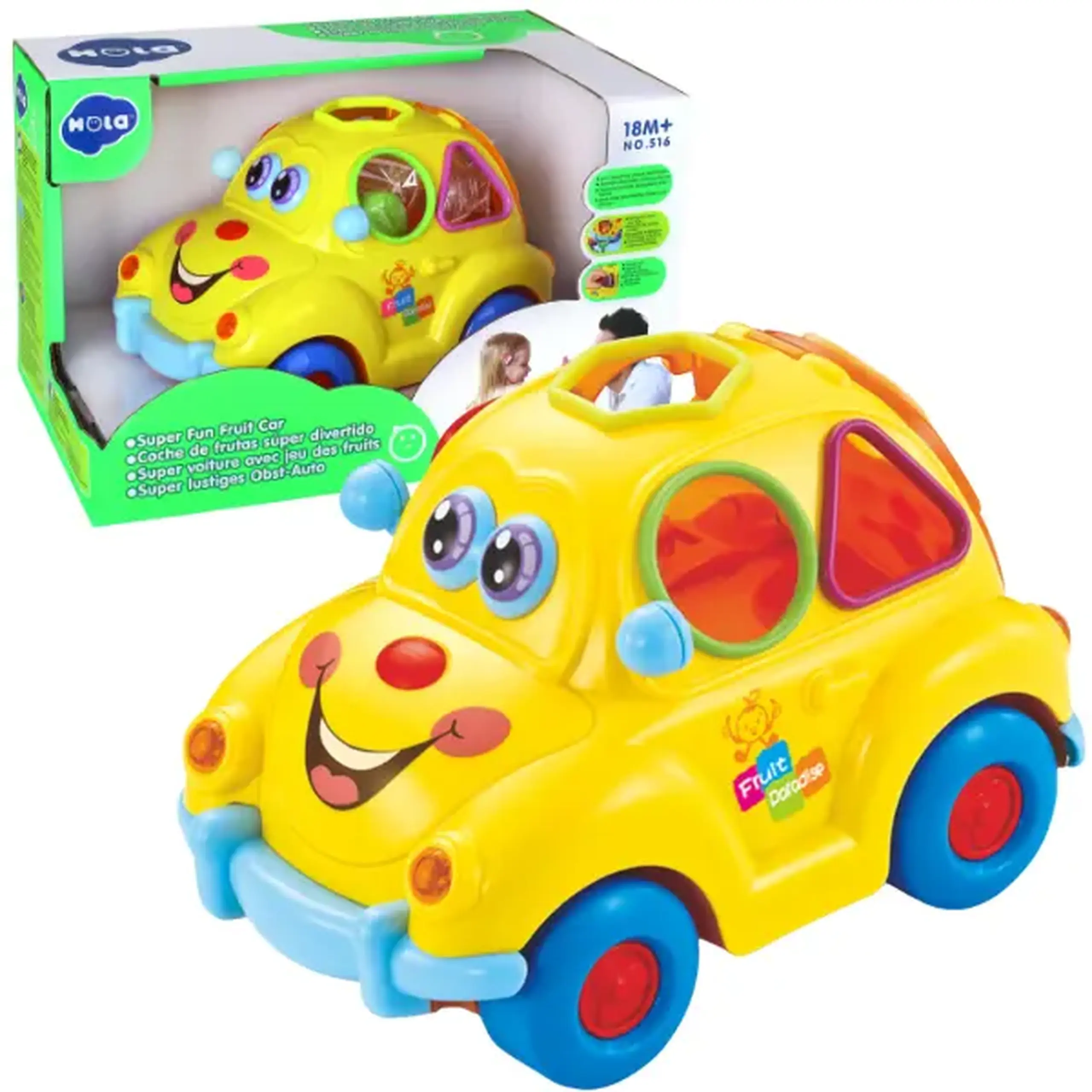 Masinuta muzicala sorter "Masina vesela cu fructe"