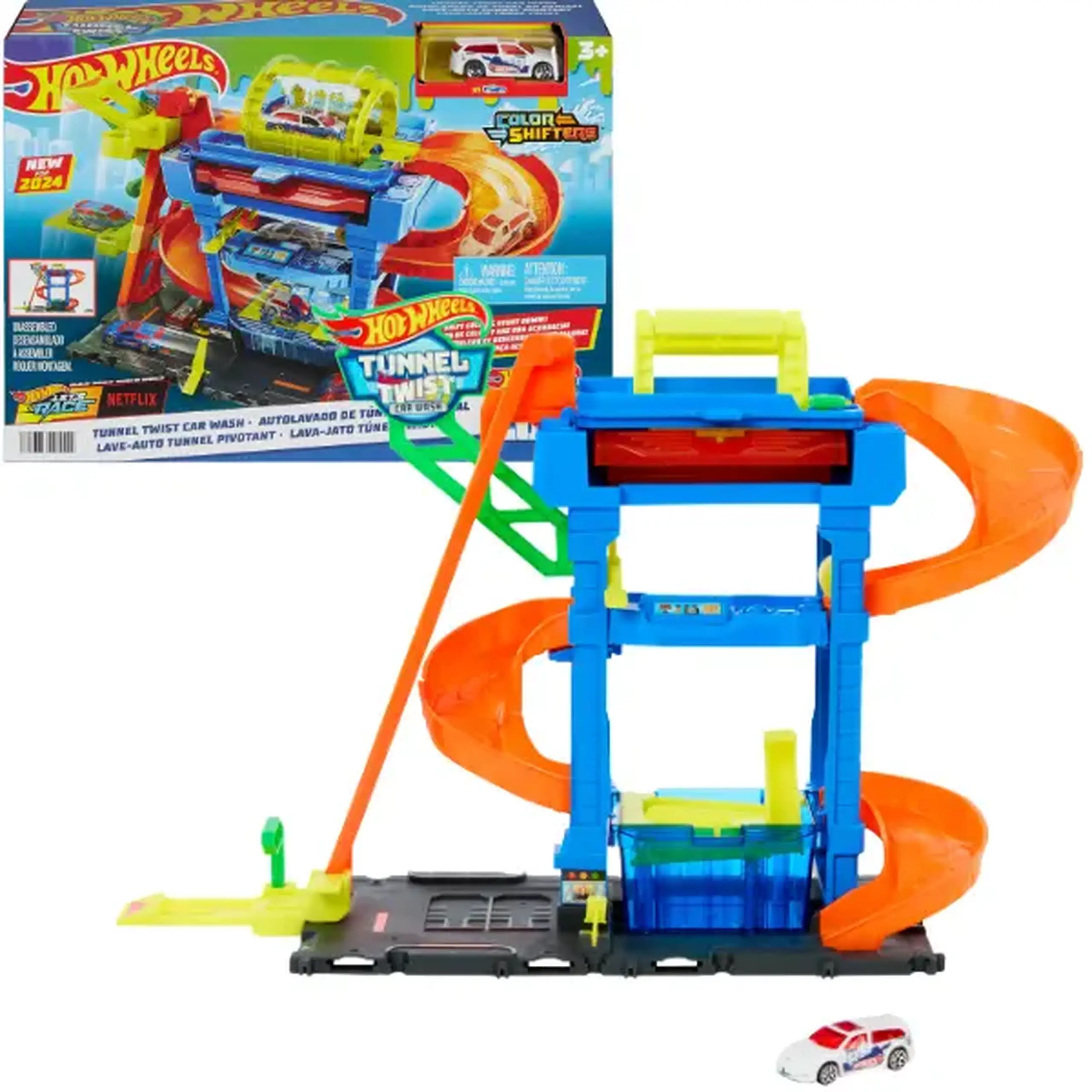 Hot Wheels Track "Spălătorie Tunel urban Twist"
