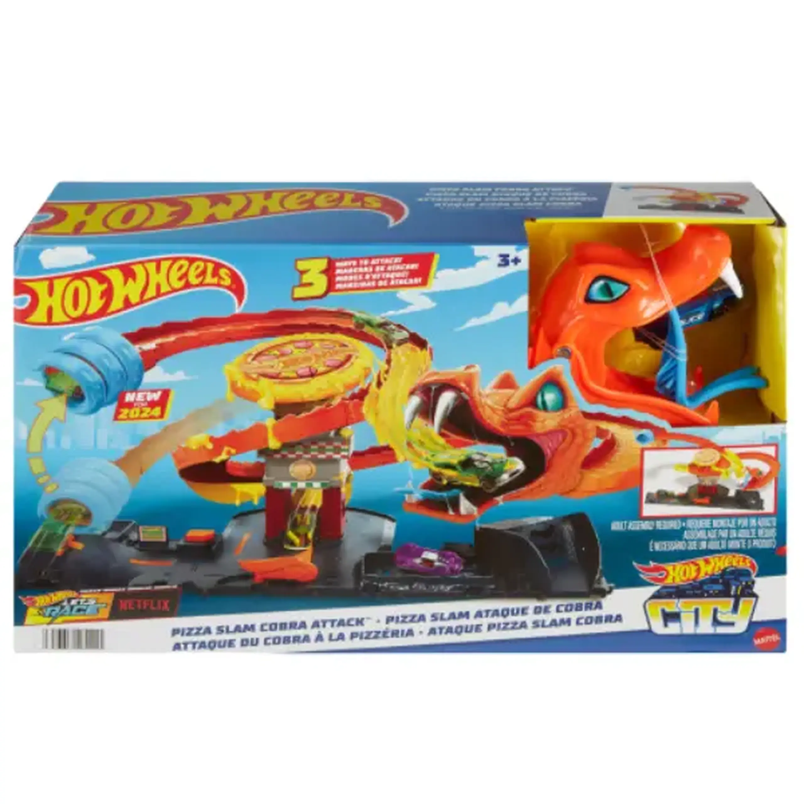 Hot Wheels Track "Ataca cobrei asupra pizzeriei"